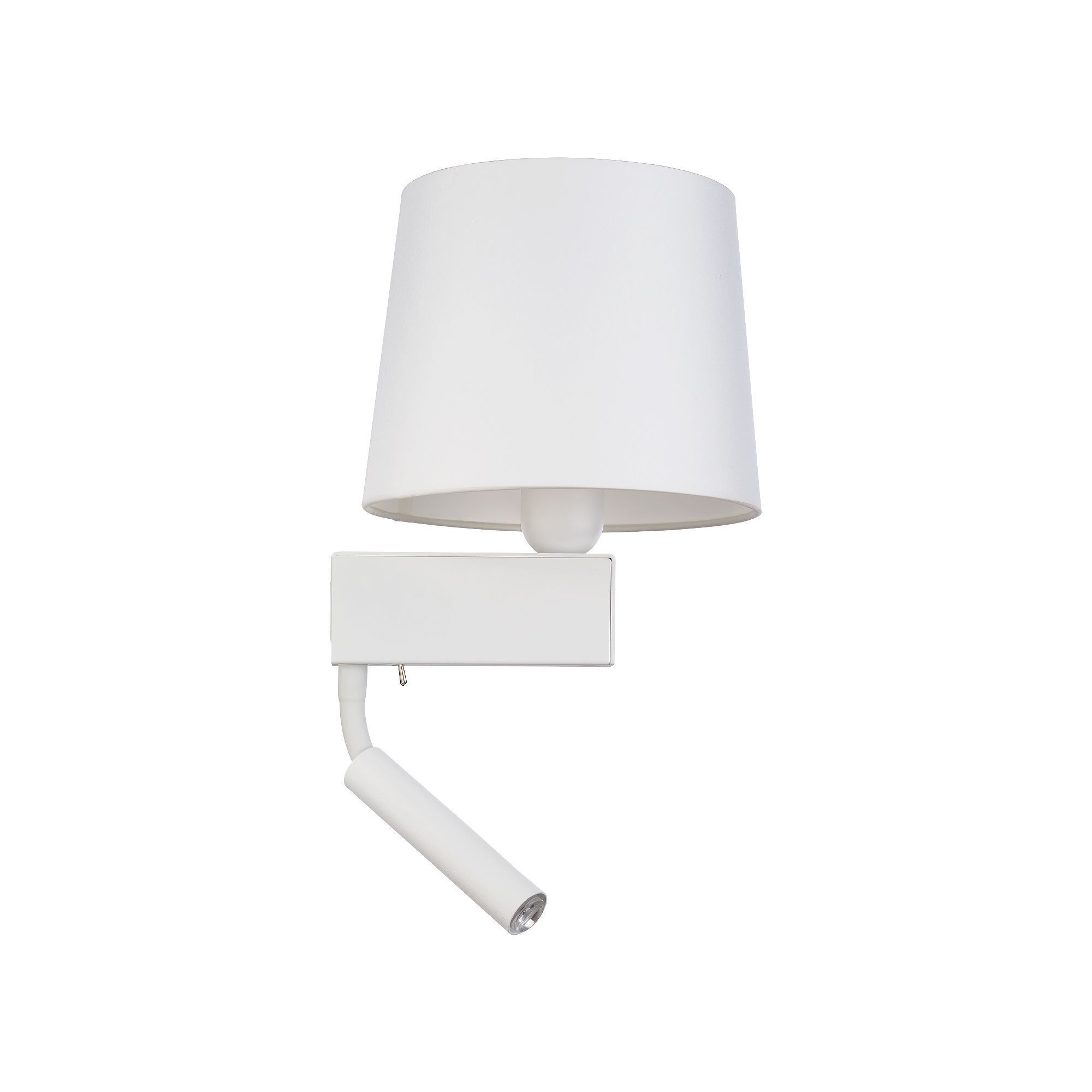 Wandleuchte, Wandlampe, Schirm, Spots, Weiß