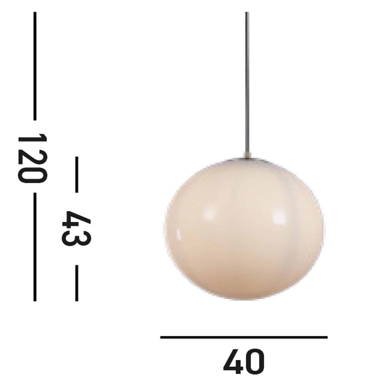 Wohnliche Hängelampe Glas Metall in Messing E27 Ø40 cm