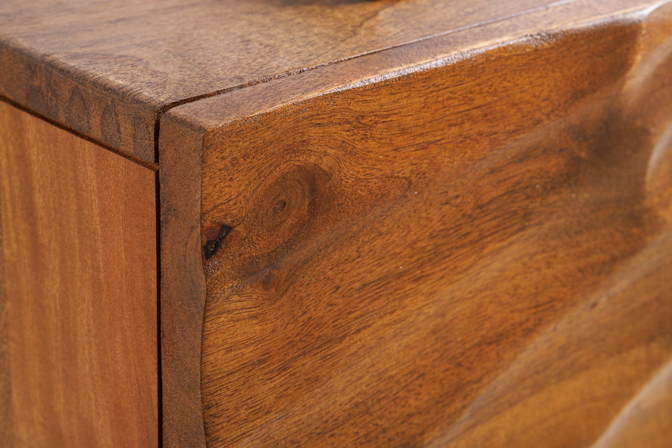 TV Hängeboard Mangoholz 160 cm Handarbeit modernes Design Hartholz, Holz, Innenarchitektur, Gebeiztes Holz, Schublade