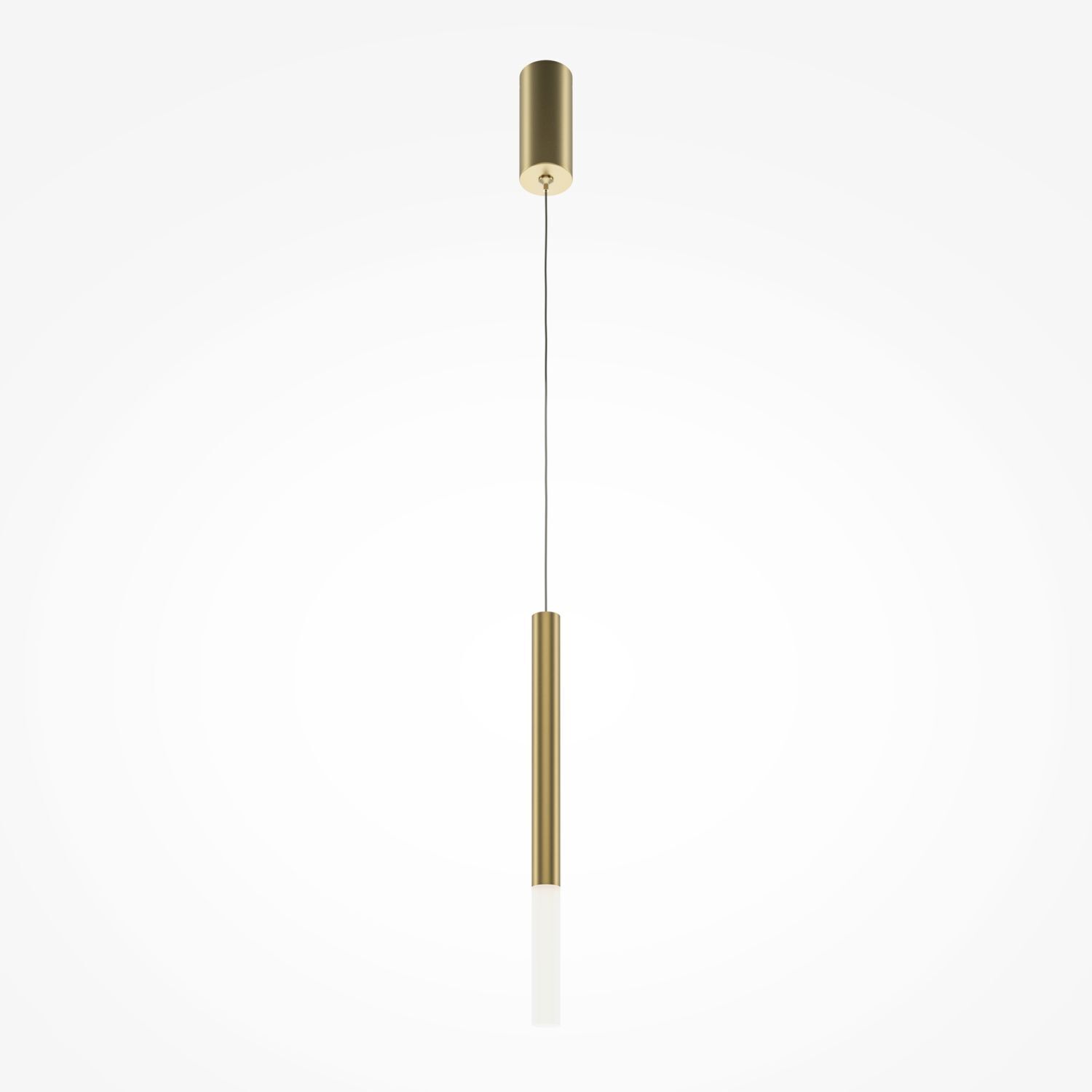 LED Hängeleuchte Aluminium rund D: 3 cm H: max. 345 cm