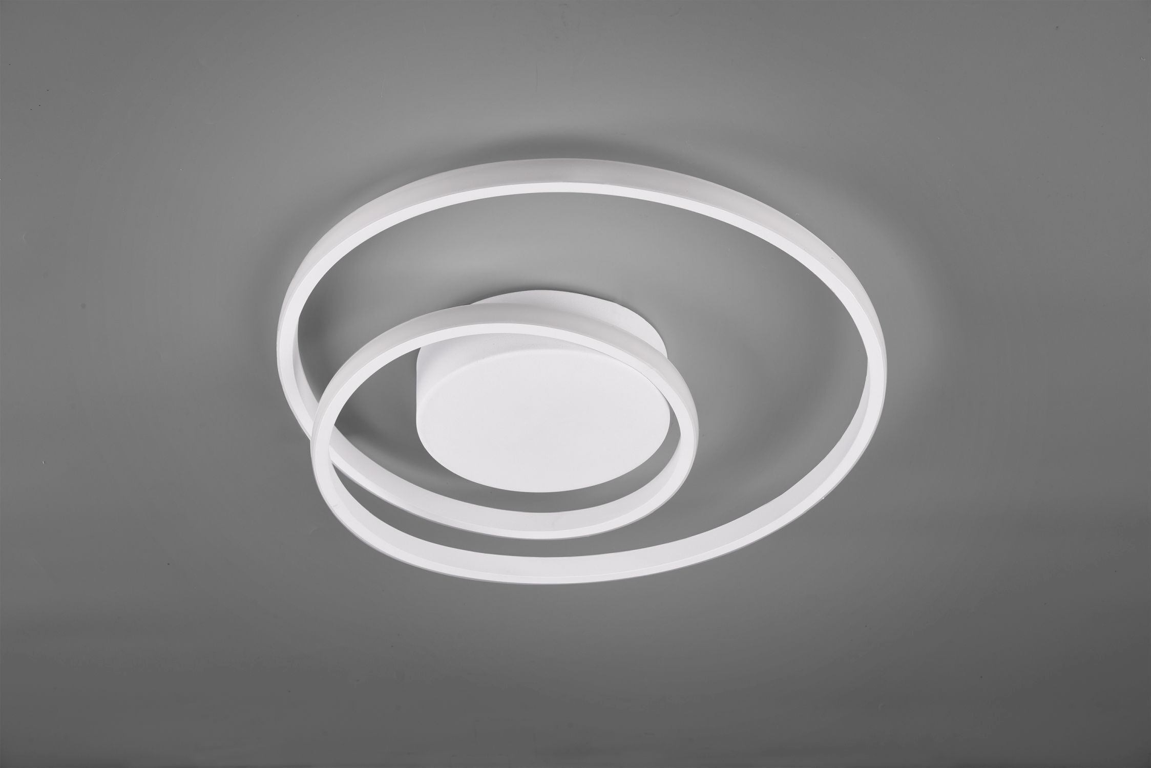 LED Deckenlampe Metall Weiß 2500 lm B:39 cm Spirale Deckenleuchte