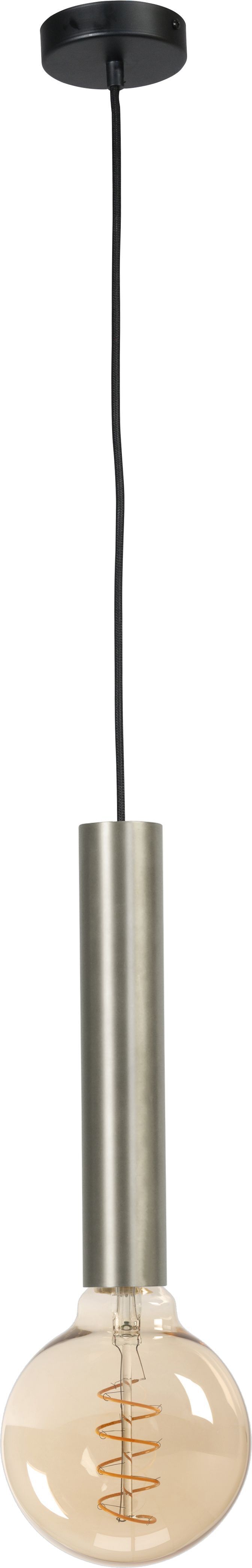 Hängelampe Metall in Nickel Schwarz für E27 ESJA