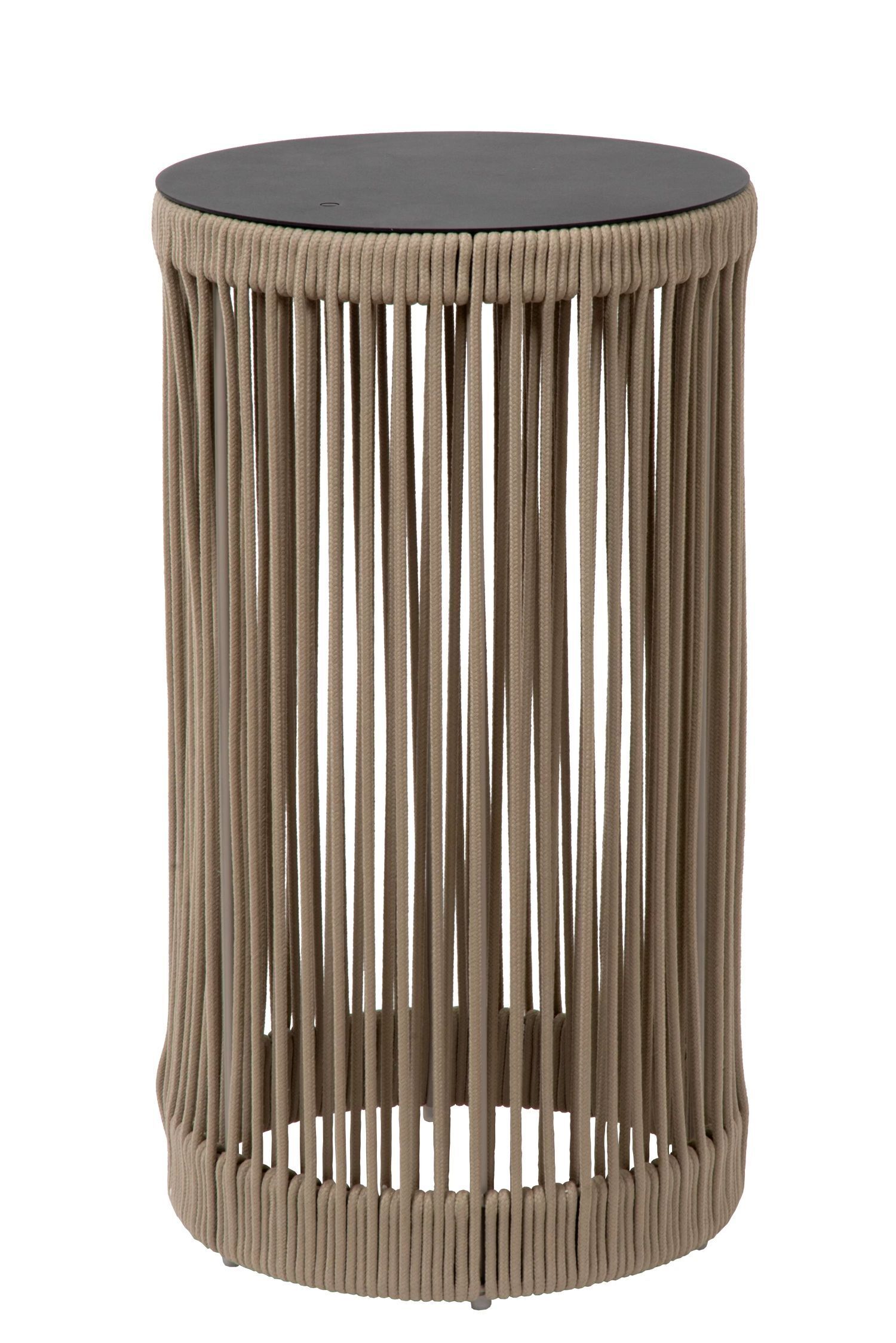 LED Akku Stehlampe Taupe 6h 3000 K IP44 Hocker Tisch