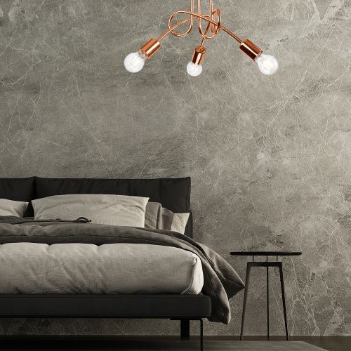 Moderne Deckenleuchte in Kupfer Wohnzimmer Lampe