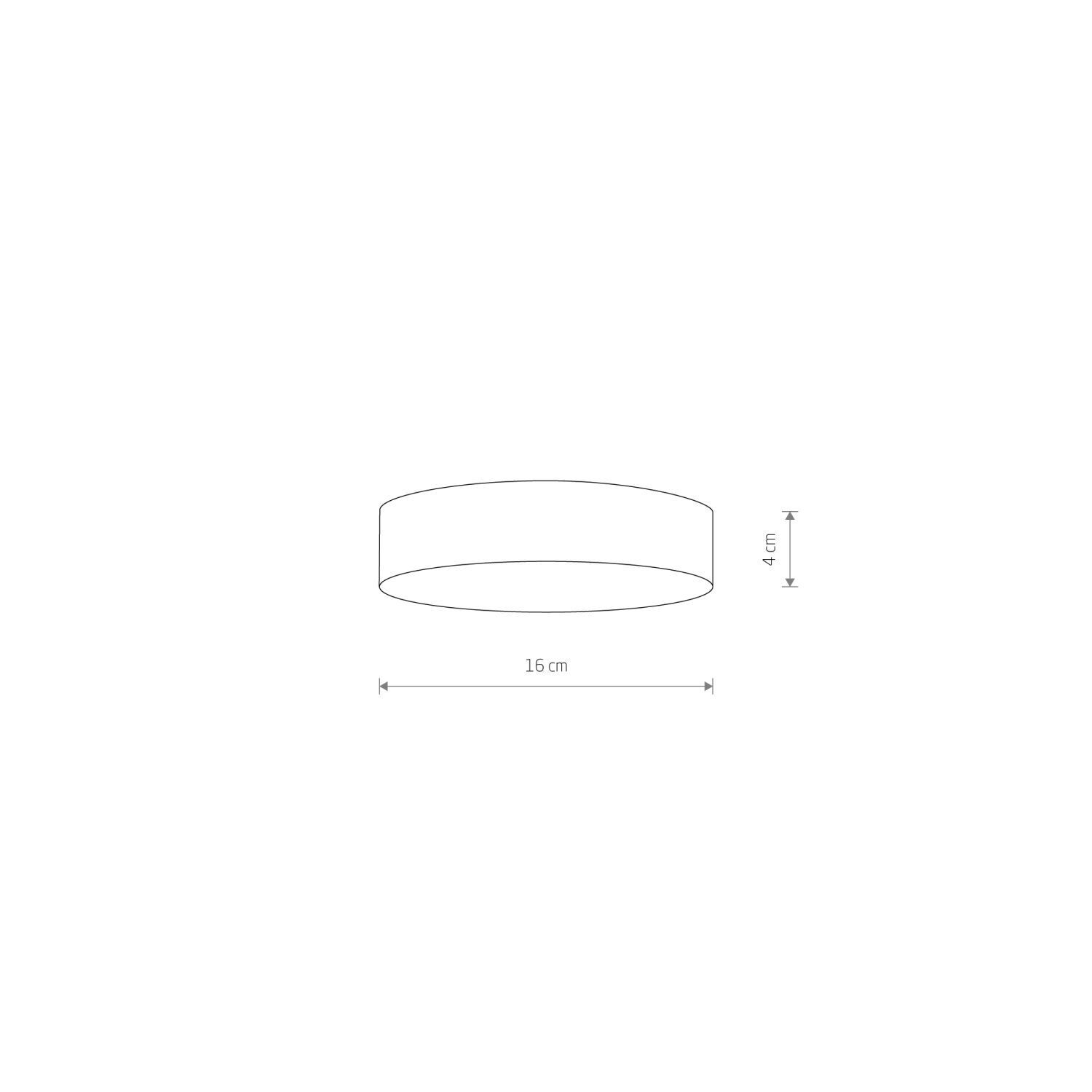 Deckenlampe LED Ø 16 cm Weiß rund blendarm warm 3000 K