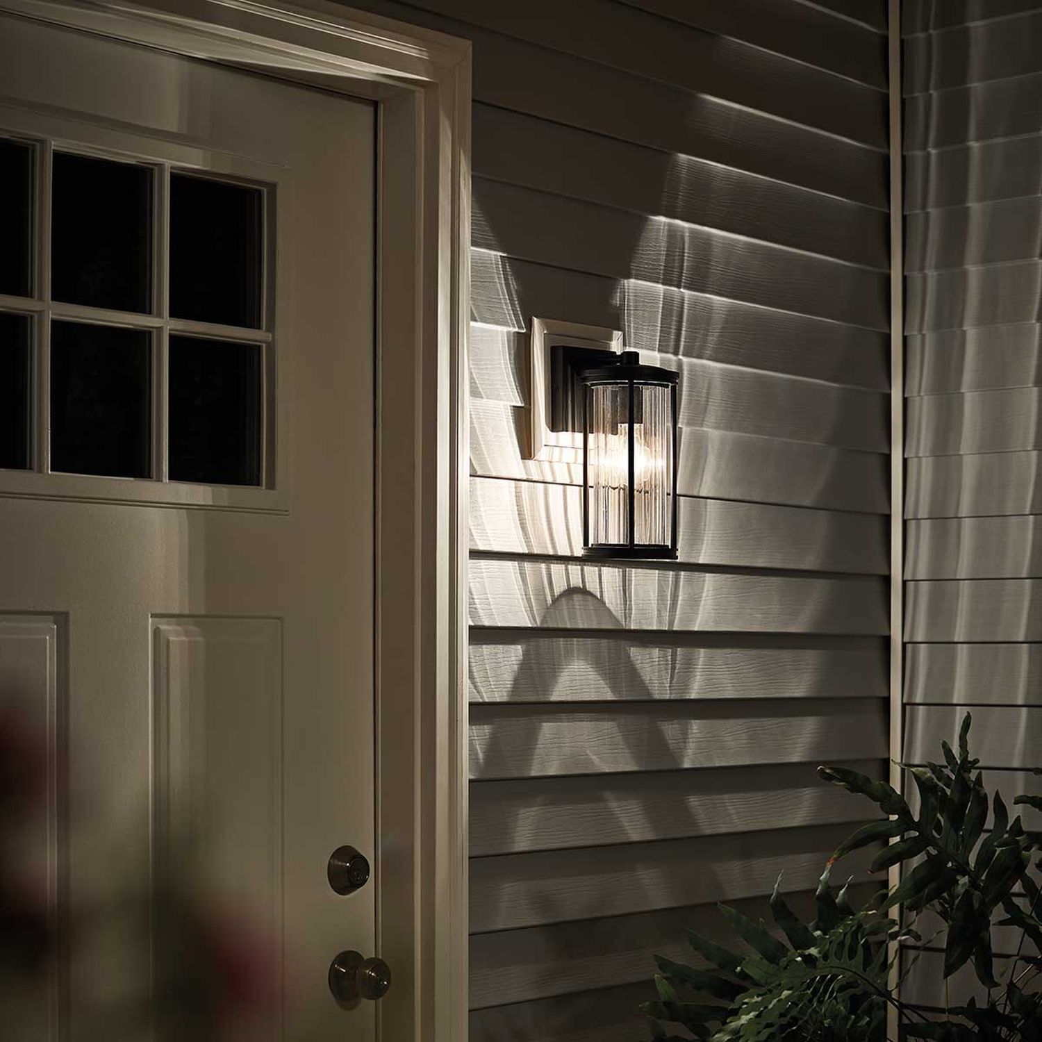 außenleuchte, Wandlampe, Glaskörper, Schwarz, Scheinwerferlicht