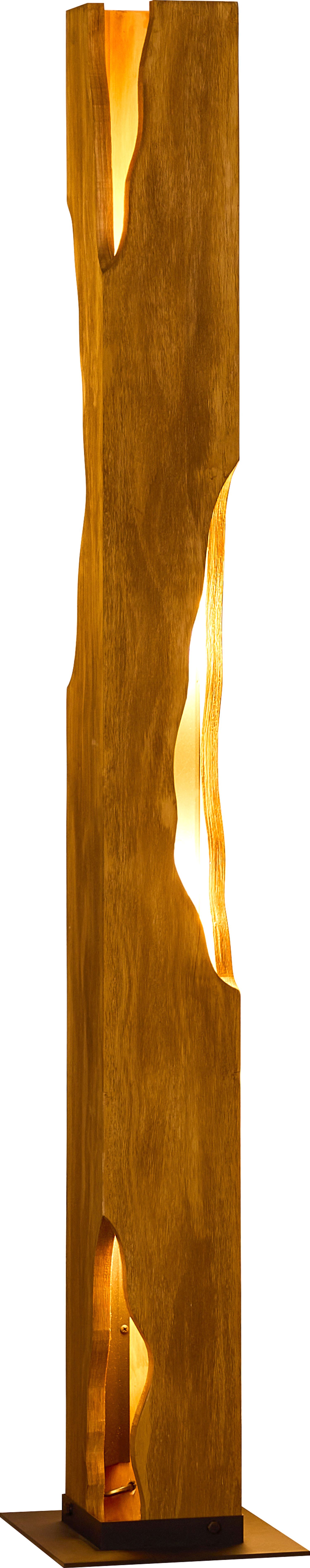 Holz Stehlampe Skandinavisch 141 cm klein E27 wohnlich