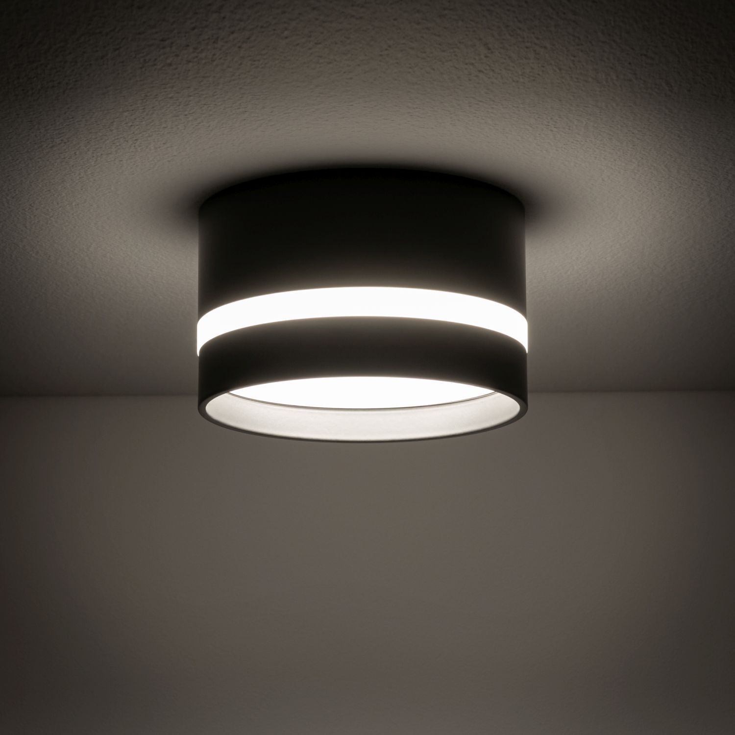 Einbaustrahler Schwarz GX53 Ø 8,5 cm Aluminium Modern