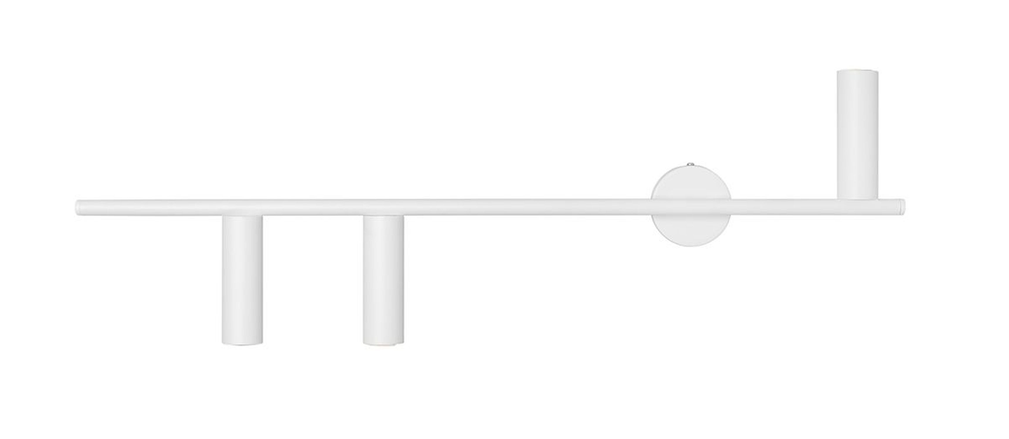 Retro Wandlampe Metall Weiß 3-flammig GU10 aus Metall