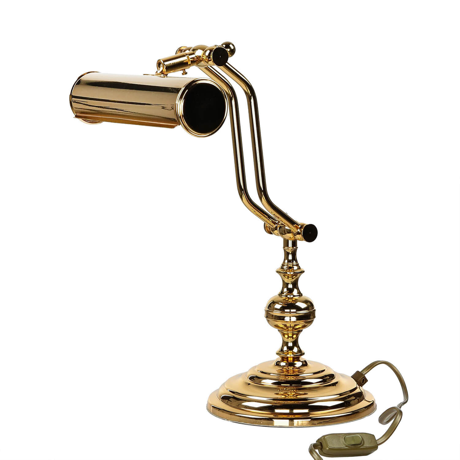 Lampe, Bronze, Rauchrohr, Beleuchtung