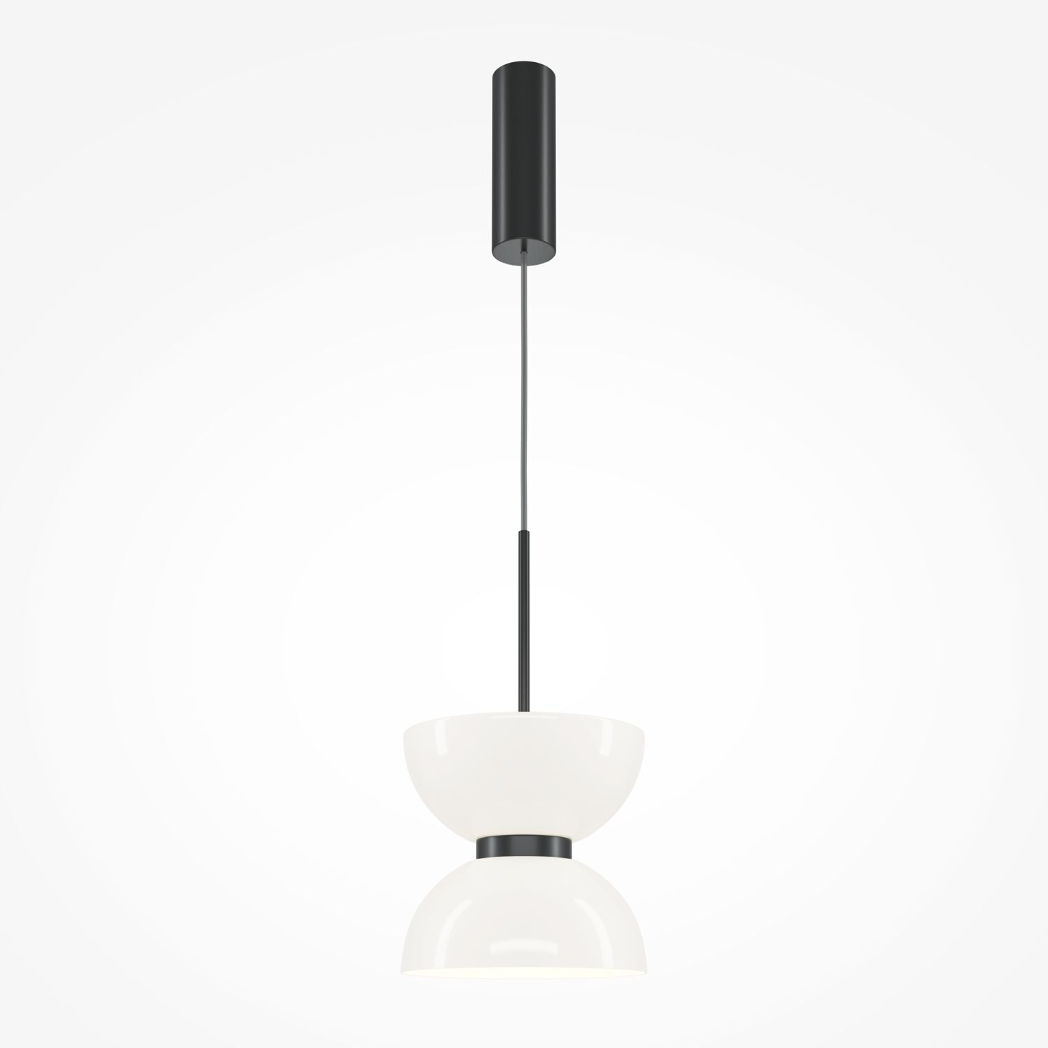 Pendelleuchte Metall Glas LED Ø 22 cm H: max. 350 cm