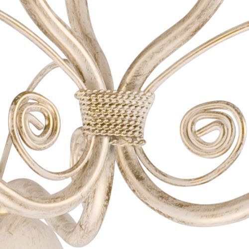 Hängelampe Esstisch Shabby Weiß Metall 3-flammig