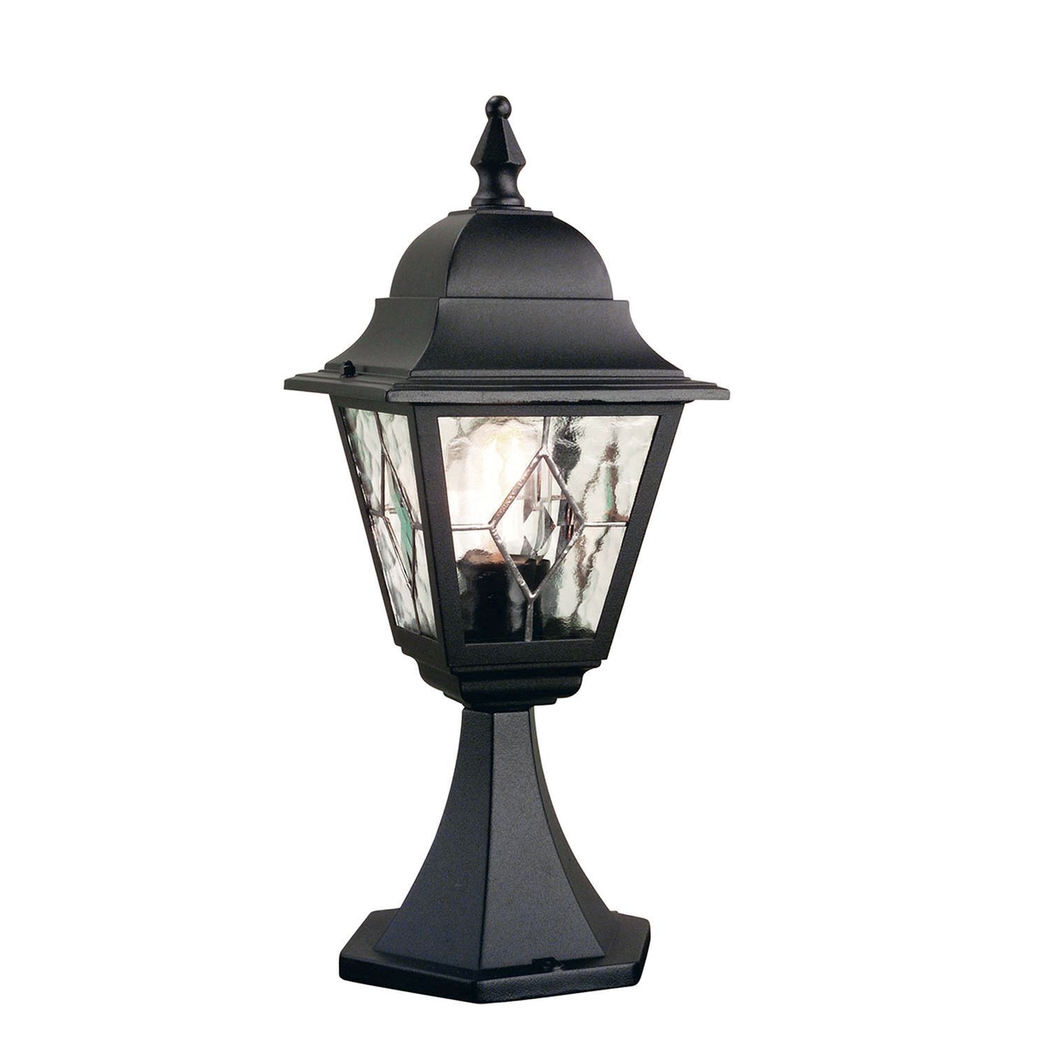 Gartenlampe Stehend Schwarz H:44cm Rustikal Außen