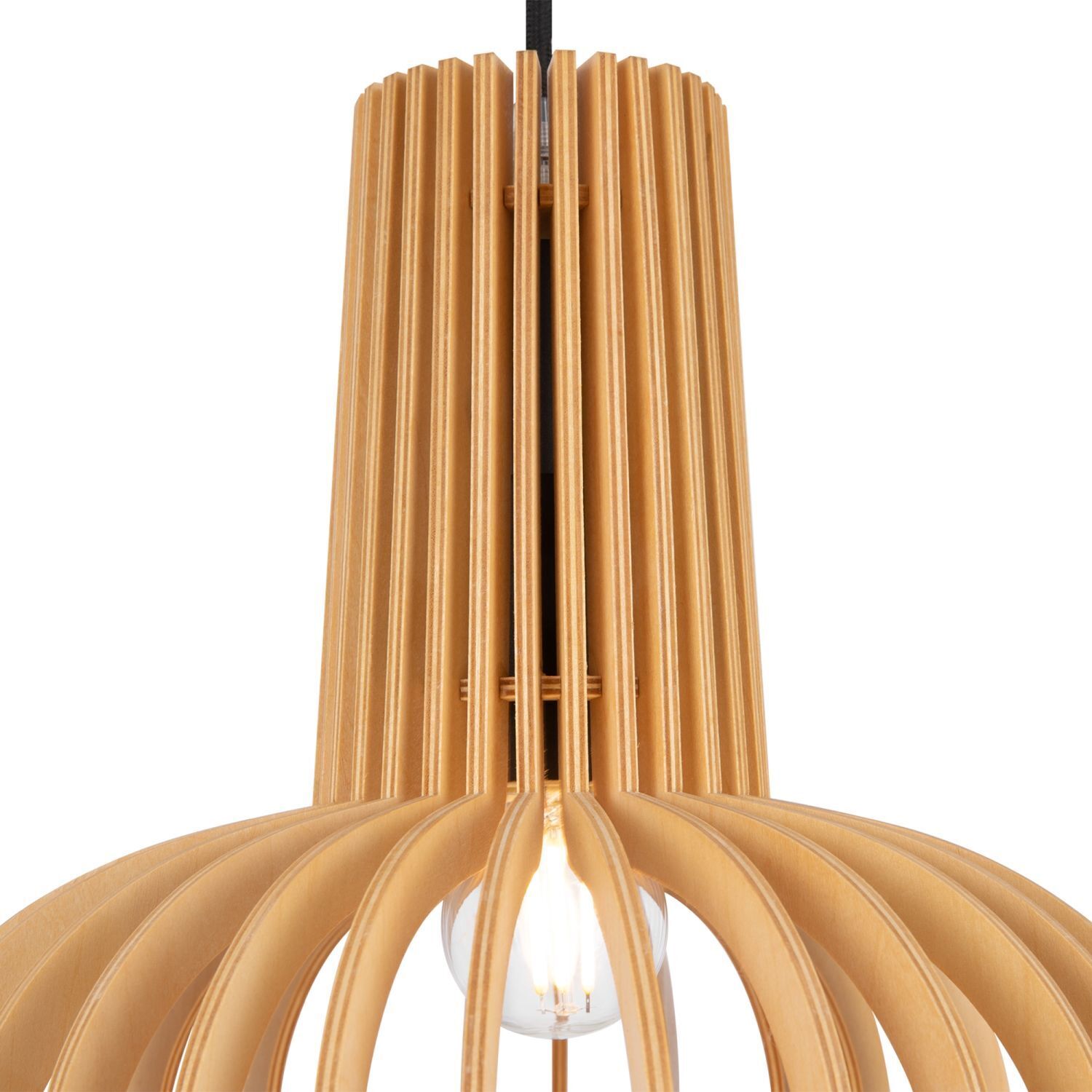 Hängelampe Holz Metall E27 Ø 25,5 cm H: max. 331,5 cm holz, lampe, pendant, lampe aus holz, jehova