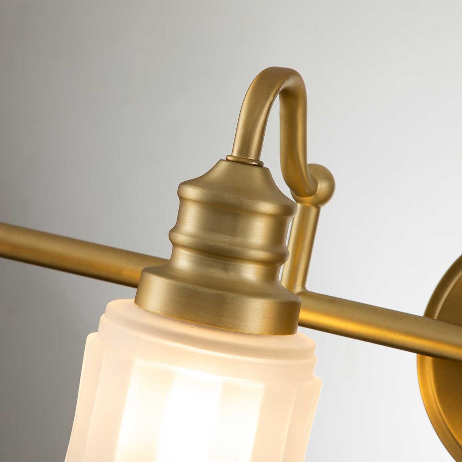 lampe, hängevbar, gold, metall, glas schirm