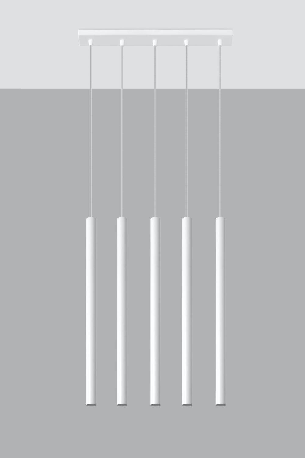 Minimalistische Hängeleuchte Weiß 4x G9 Küche Esstisch