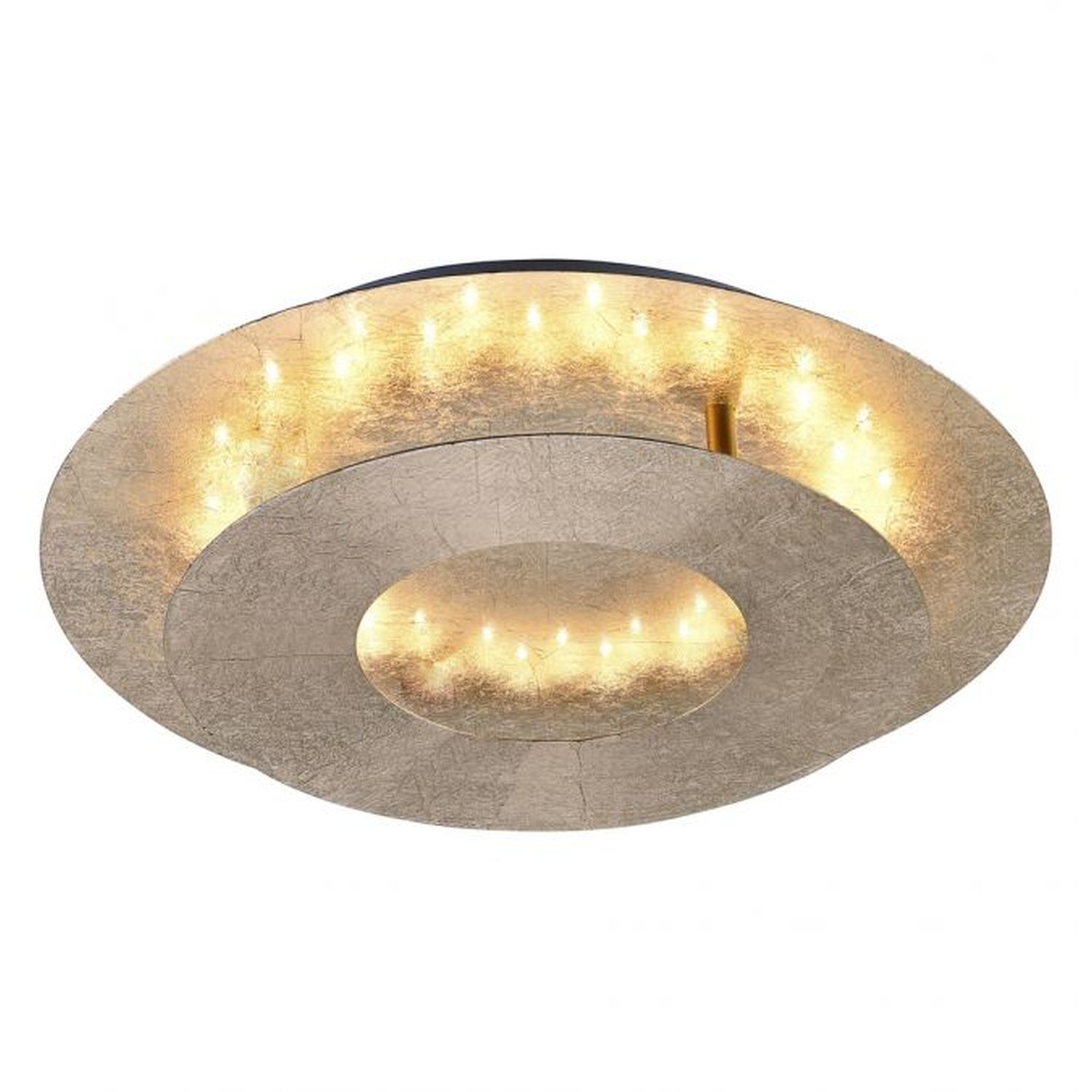 Stilvolle LED Deckenleuchte schwenkbar 6 W in Blattgold