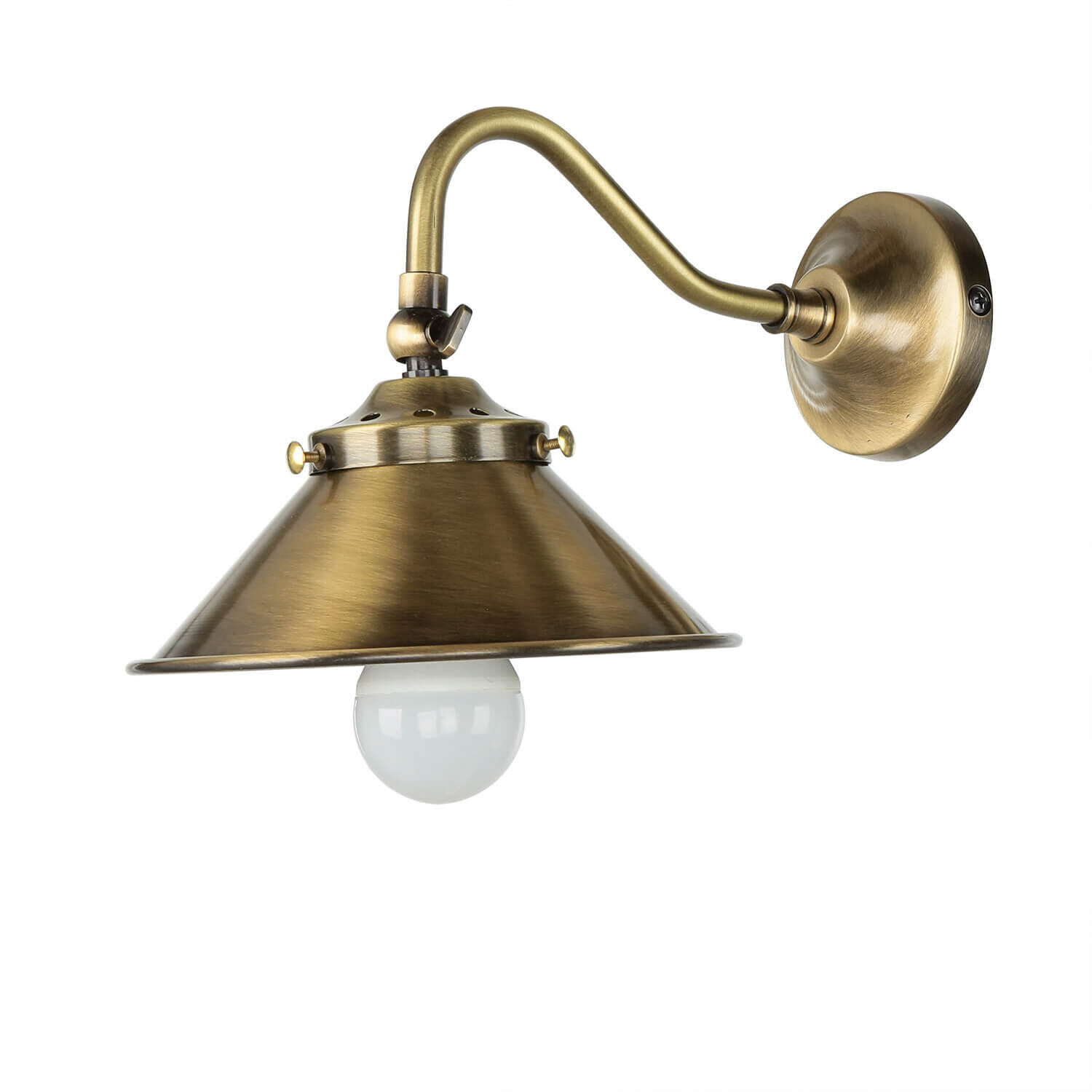 Wandleuchte verstellbar Messing E14 ALICE Bronze, Leuchte, Zimmer, Duscharmatur, Lampe