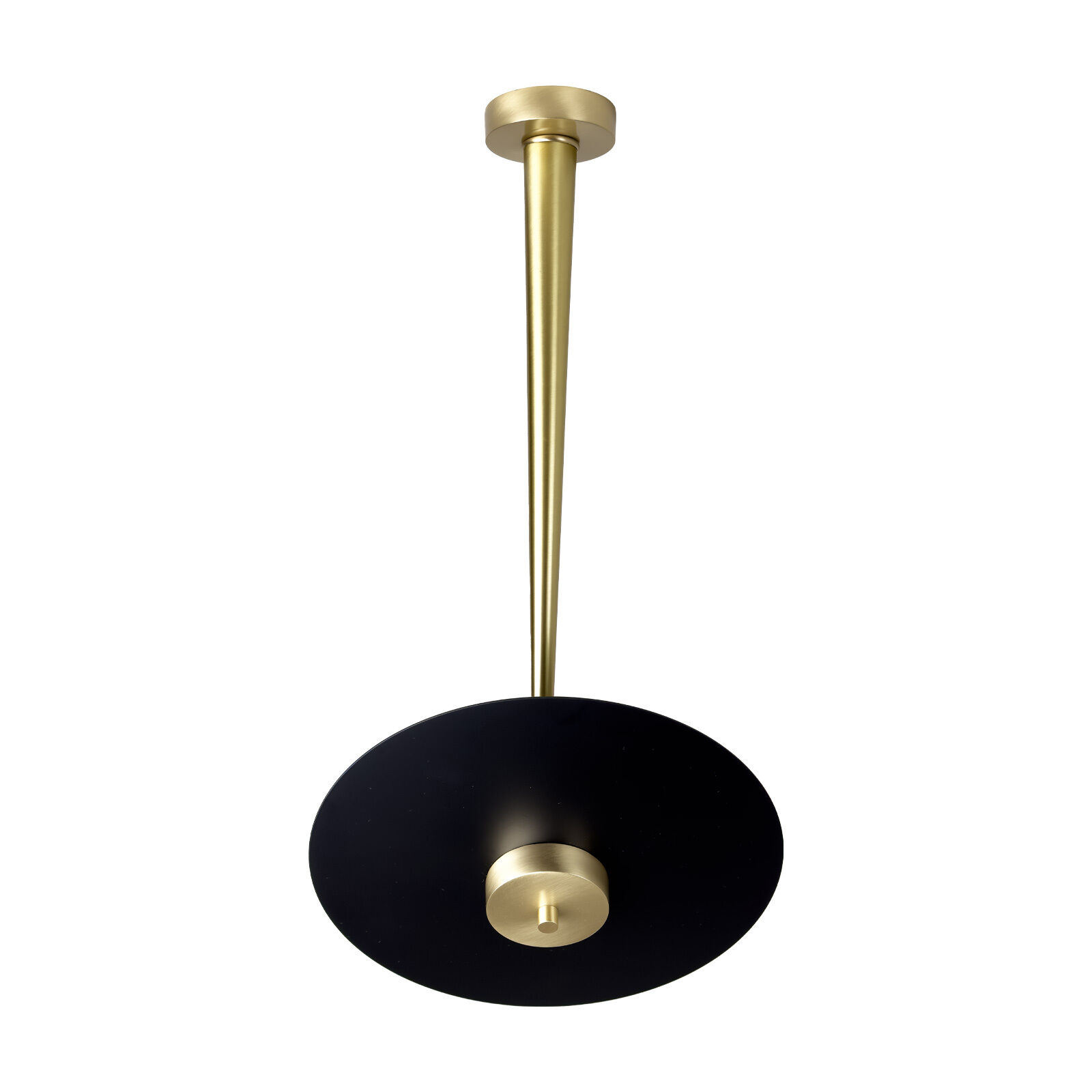 LED Deckenleuchte rund D: 30 cm in Bronze hell Schwarz