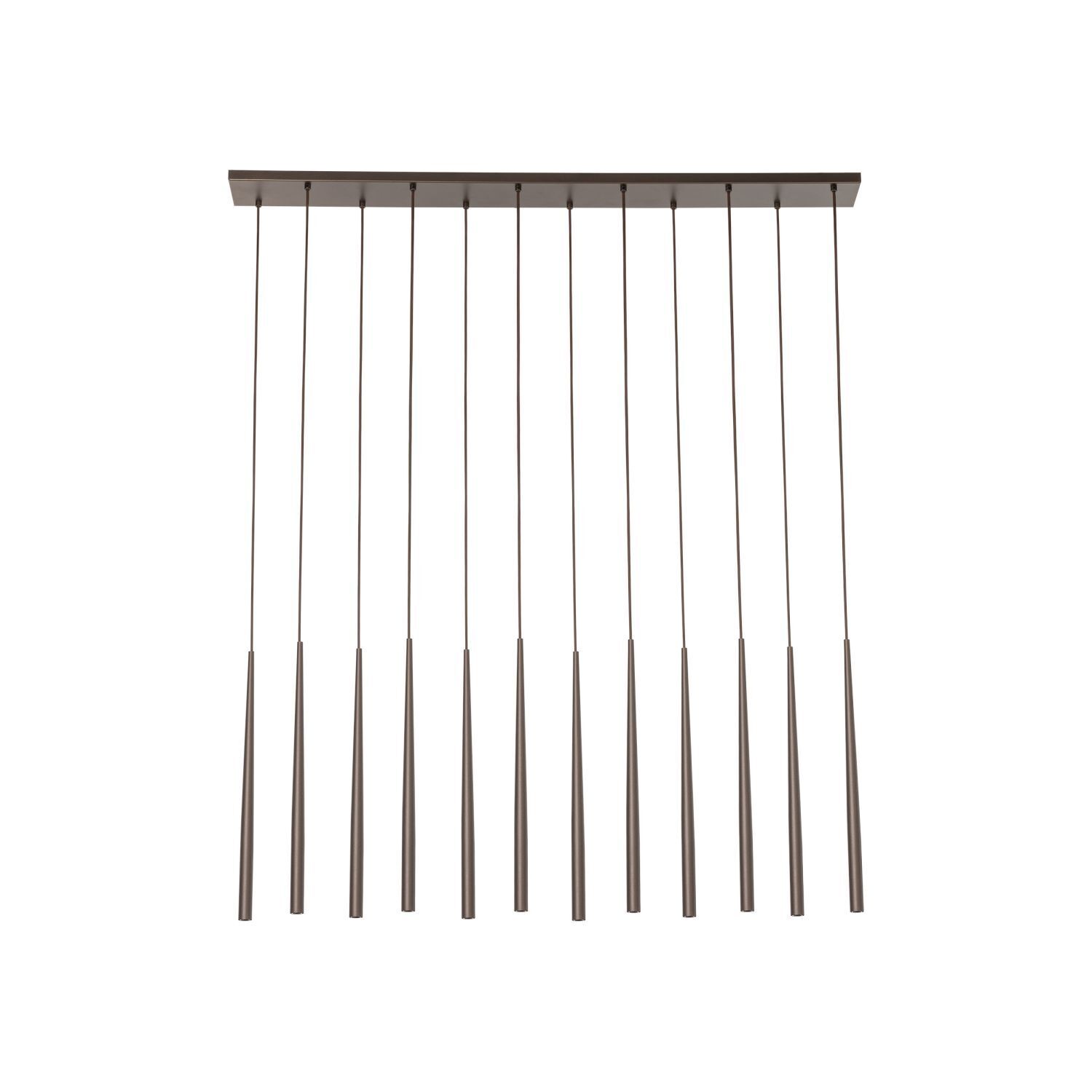 Hängeleuchte Metall Braun H: max. 1,4 m verstellbar L: 1,2 m