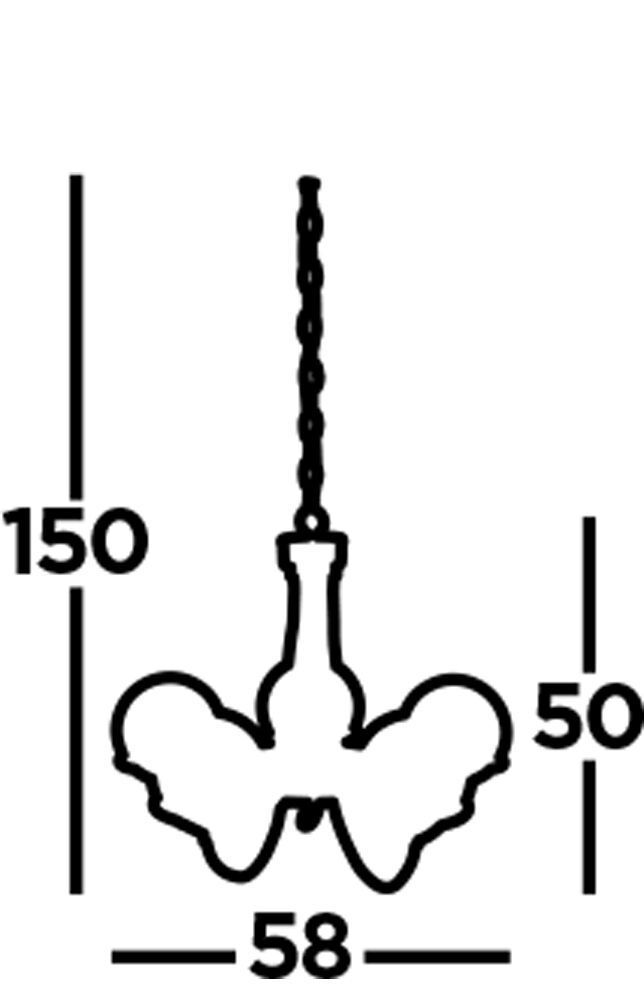 Kronleuchter 5-flammig in Messing Antik Weiß E14 Metall Glas