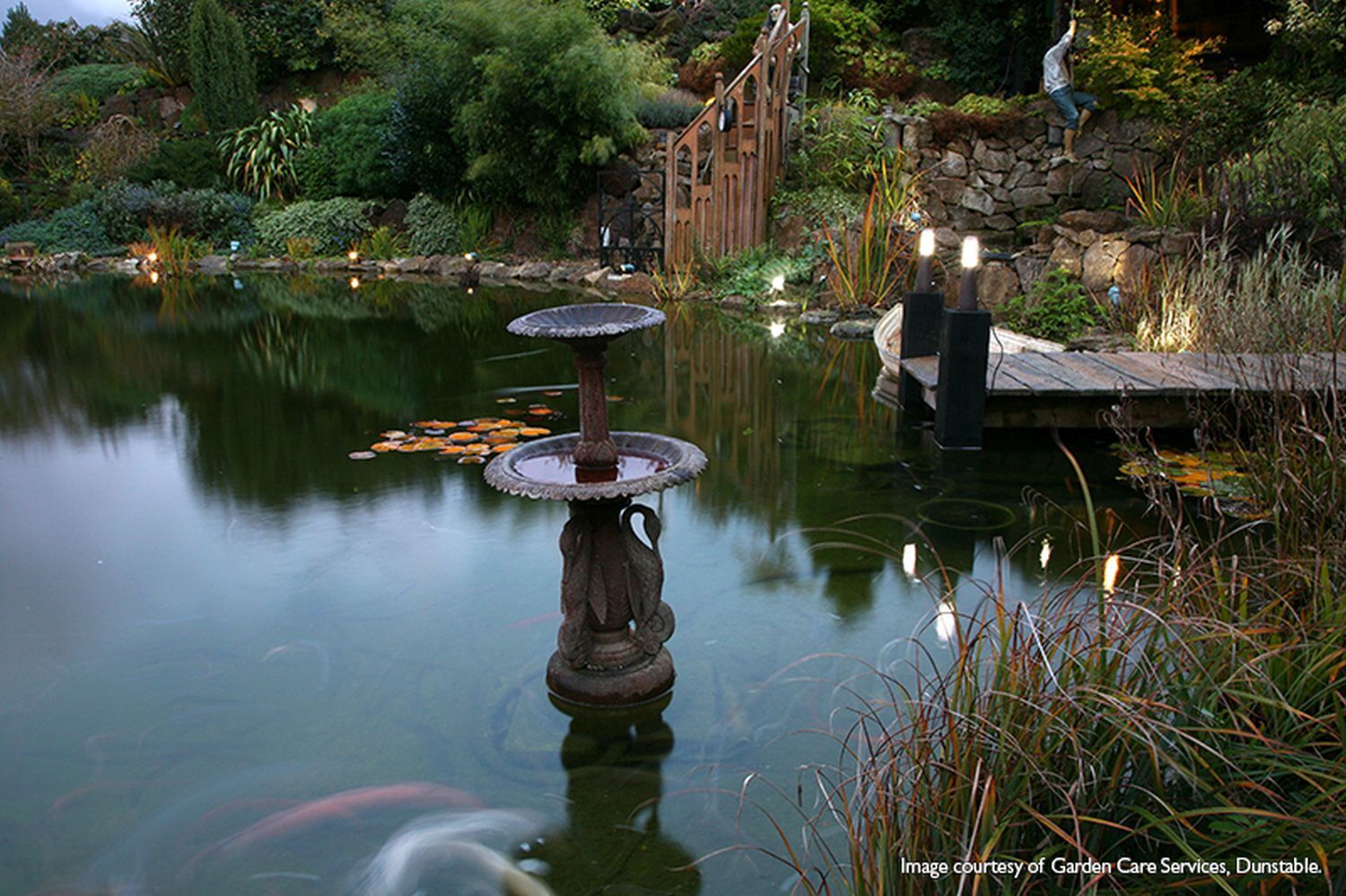 Natur, Draußen, Teich, Wasser, Person