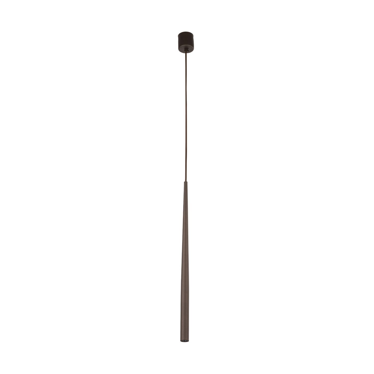 Hängelampe Braun Metall Ø 5,2 cm H: max. 140 cm verstellbar