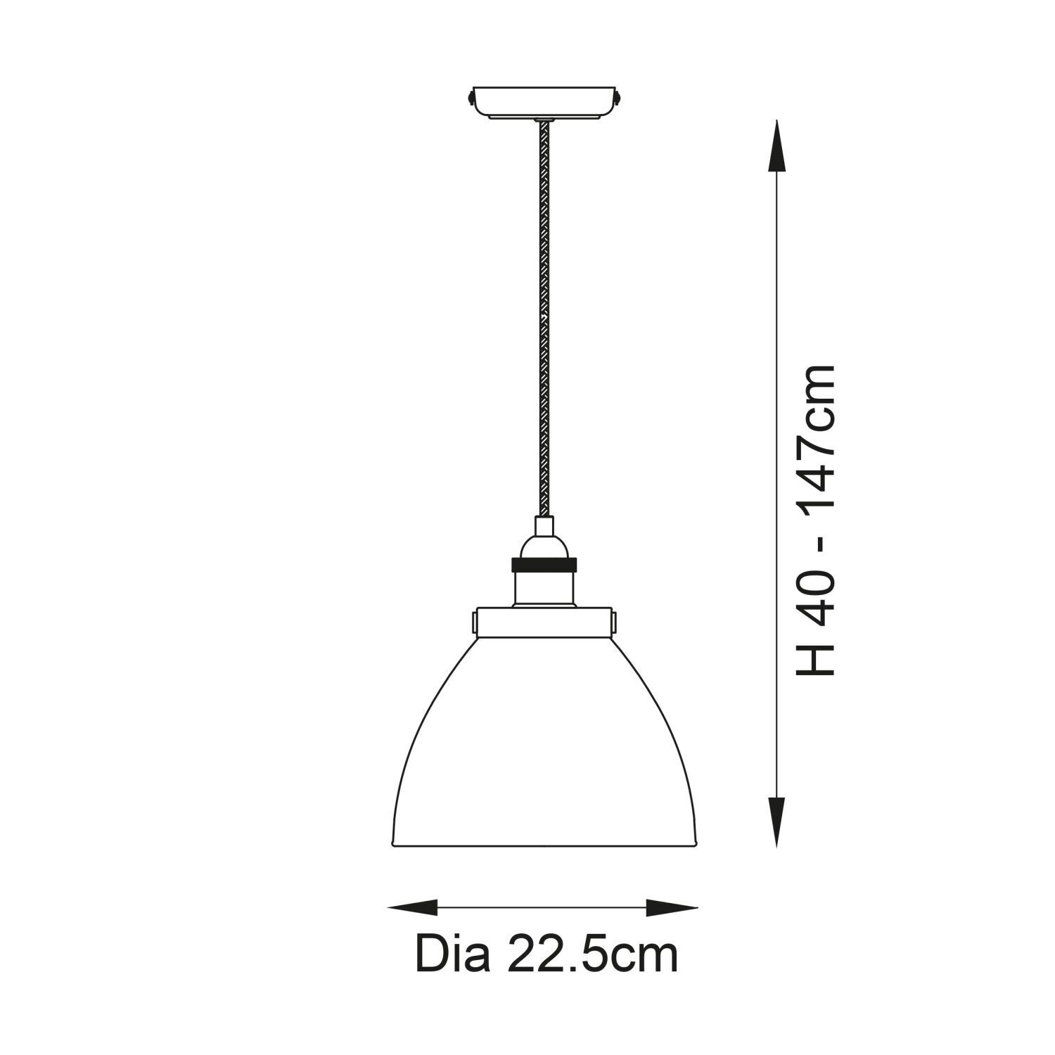 Hängeleuchte Glas Metall Ø 22,5 cm Nickel E27 Industrial