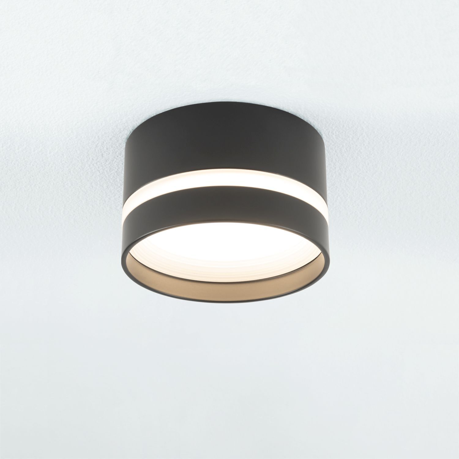 Einbaustrahler Schwarz GX53 Ø 8,5 cm Aluminium Modern