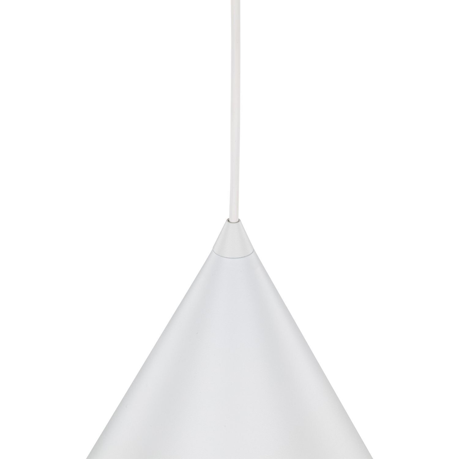 Pendelleuchte Weiß Metall Ø 25 cm H: max. 160 cm E27 Retro