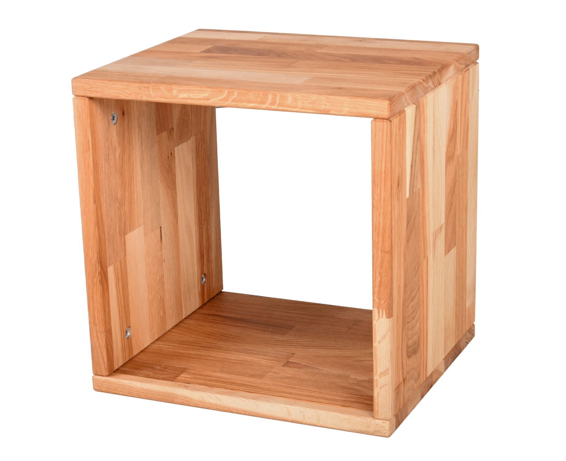 Würfel Beistelltisch Holz Eiche H: 36 cm Modern vielseitig