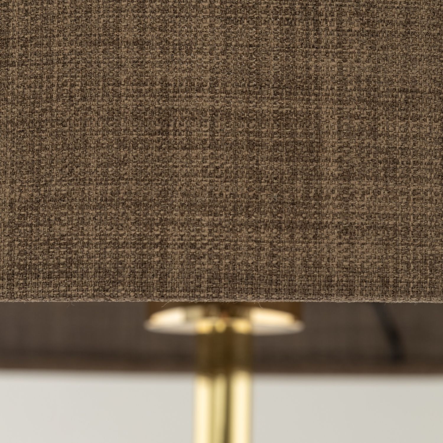 Stehleuchte Metall Stoff E27 160 cm Ø 50 cm in Gold Braun Lampe, Lampenschirm