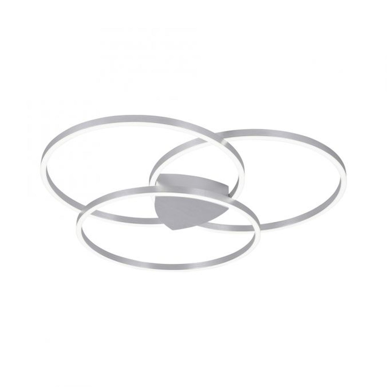 Dimmbare LED Deckenlampe Ringe in Aluminium 6480 lm