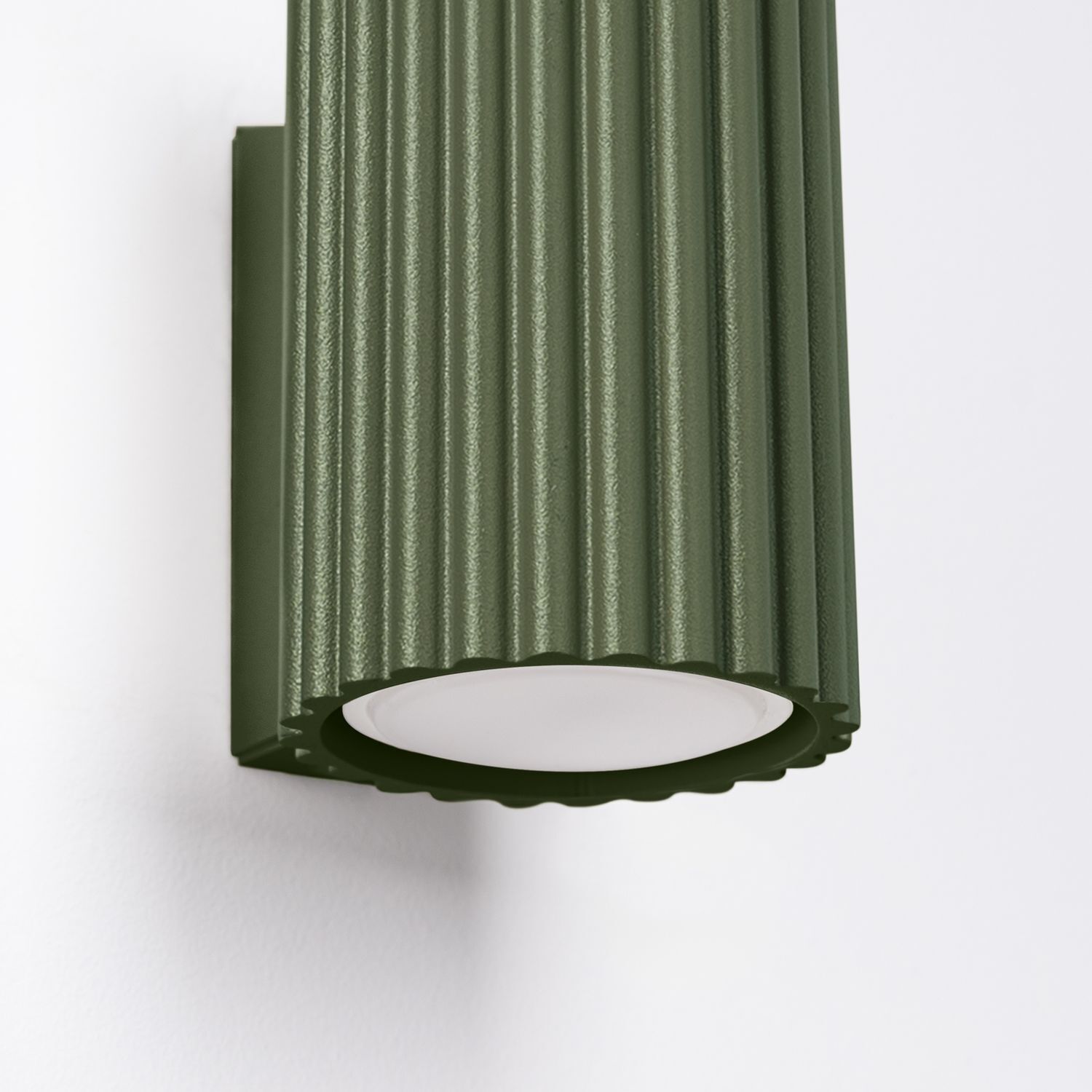 Wandleuchte GU10 H: 10 cm klein in Grün Modern Aluminium