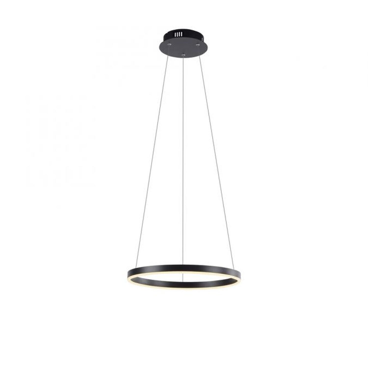 Dimmbare LED Hängelampe Anthrazit Metall Ø39,3 cm 20 W
