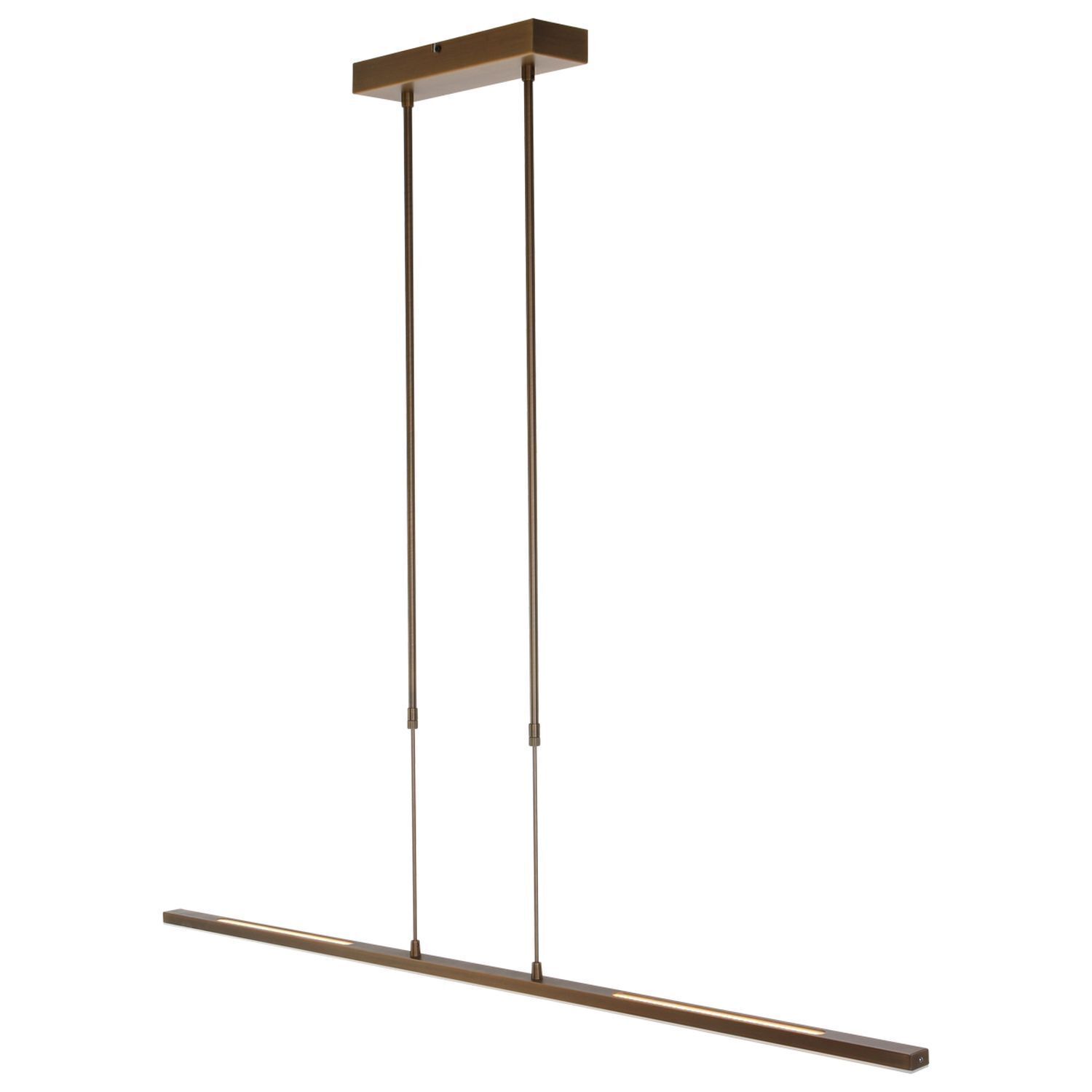 Lange LED Deckenleuchte in Bronze 122 cm 4000 K dimmbar