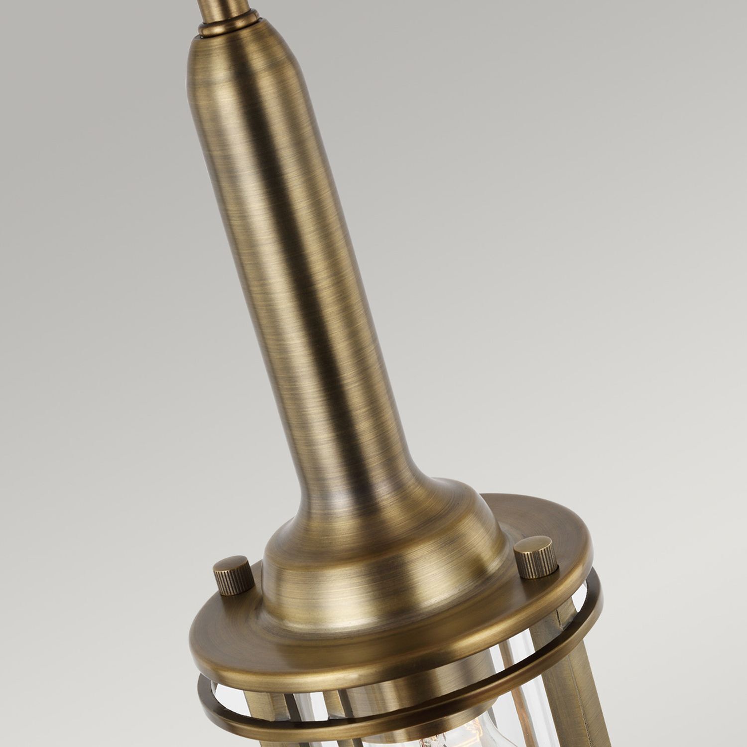 Hängelampe Bad verstellbar H: max. 152 cm Ø 14 cm IP44 E27 lampschirm, Messingfinish, Hängelampe, Metallstab, Käfig-Glühbirne