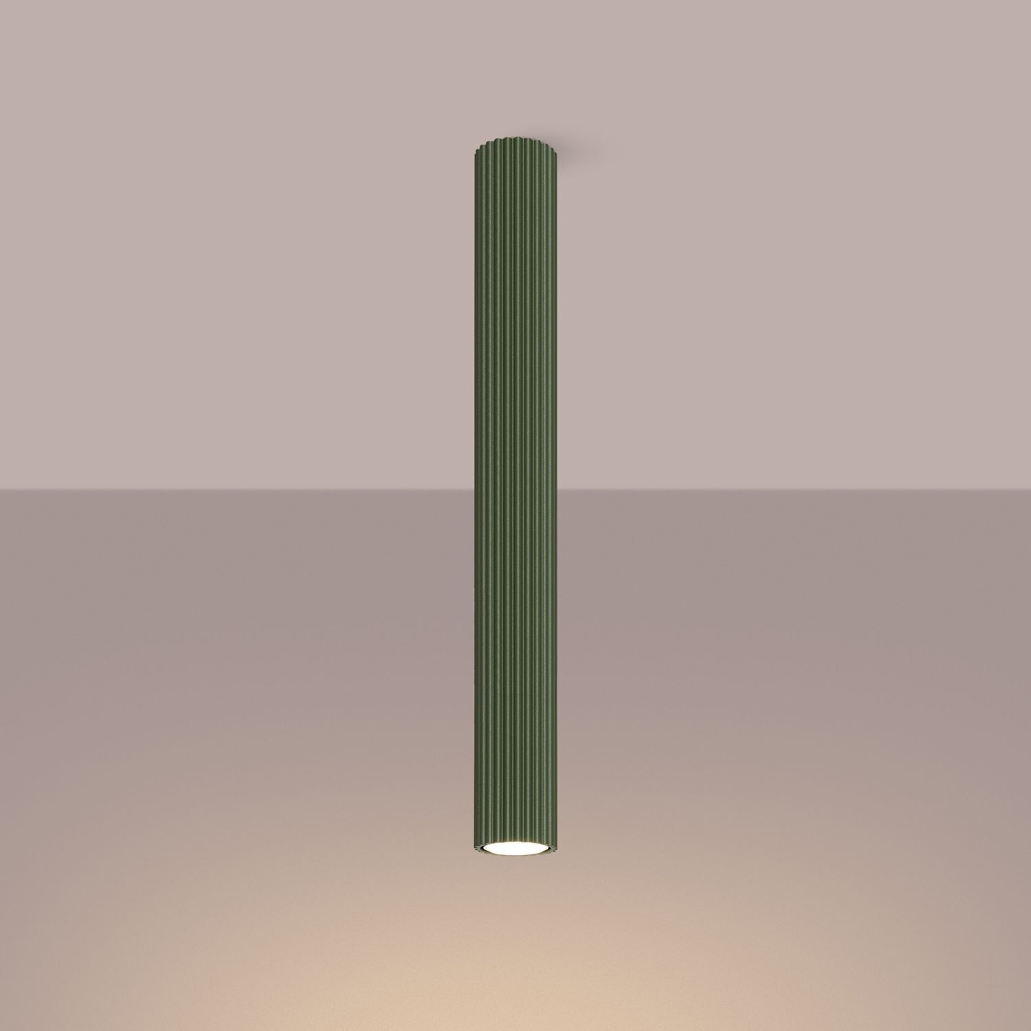 Aufbauspot GU10 Ø 6,5 cm H: 60 cm Aufputz Grün Modern