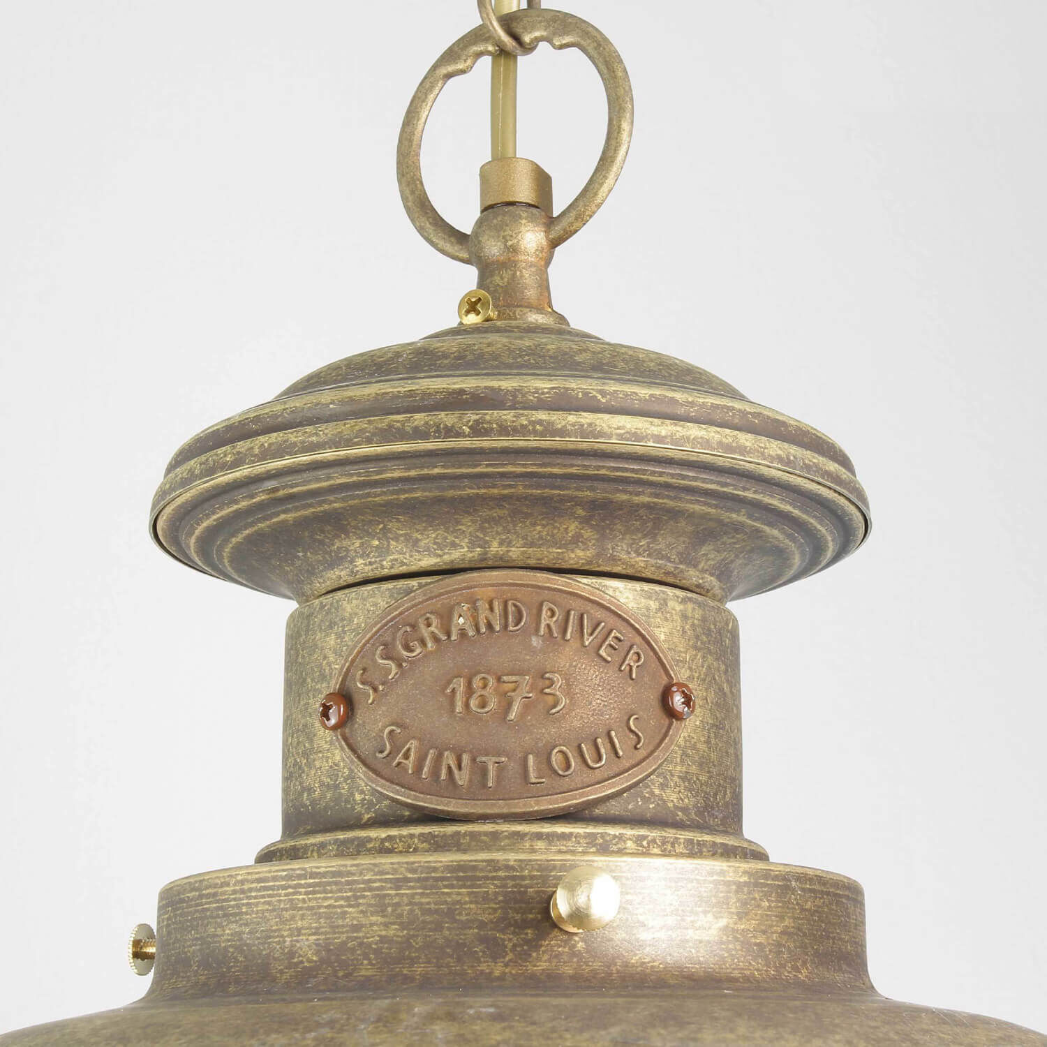 Premium Hängeleuchte Außen aus Messing in Bronze Bronze