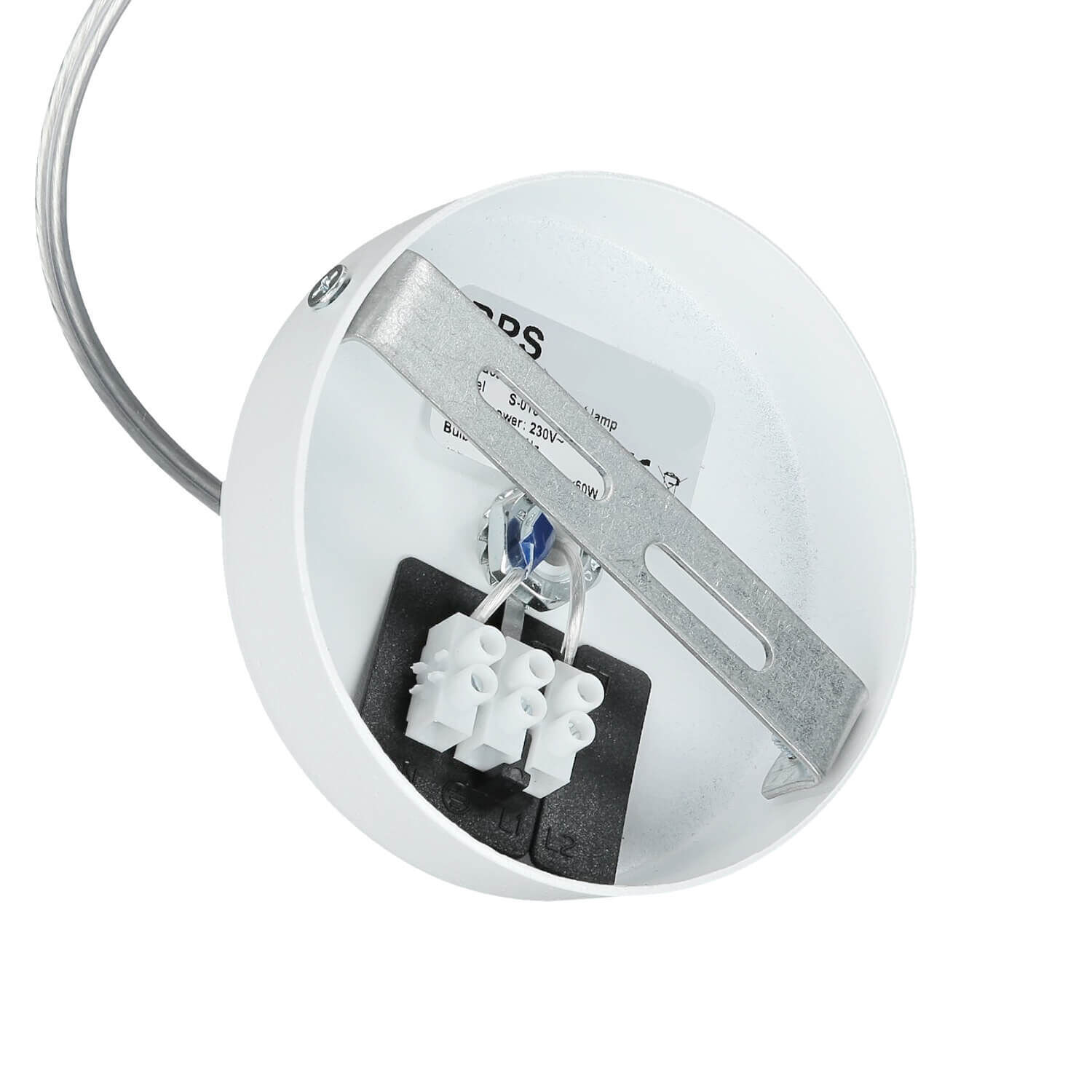 Hängelampe rund Beige Gold Ø50cm Esstisch Stoff Zubehor, Ohrring, Schmuck