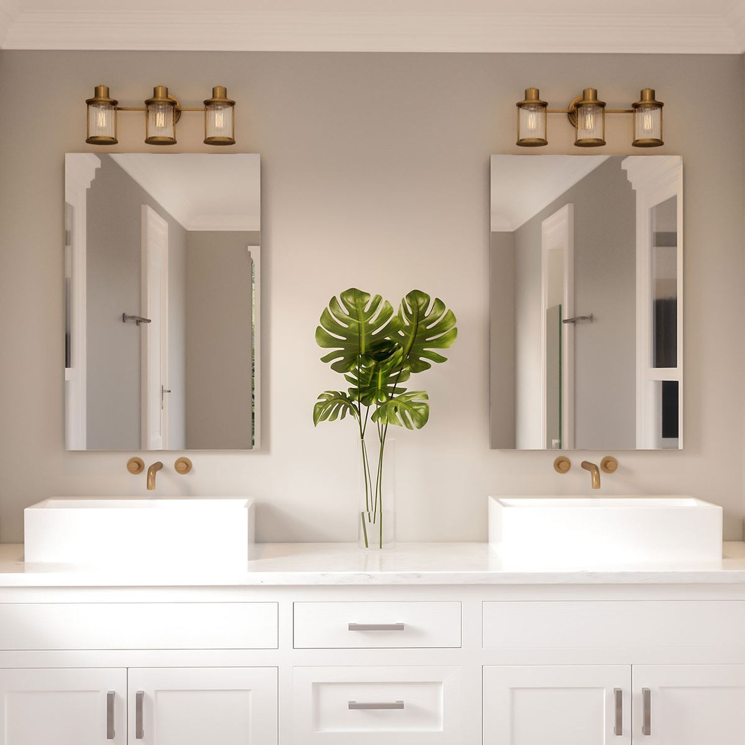 Sinken, Pflanze, Waschbeckenhahn