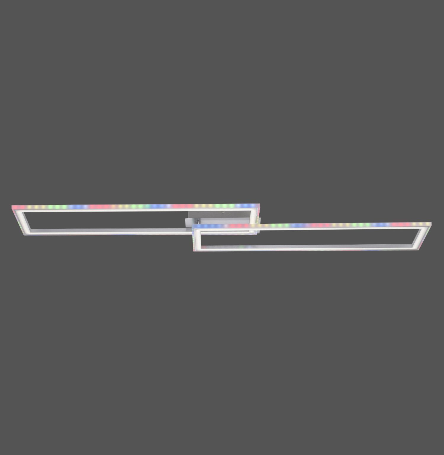 LED Deckenlampe Rainbow RGB dimmbar 5000 lm L:121 cm Ablage