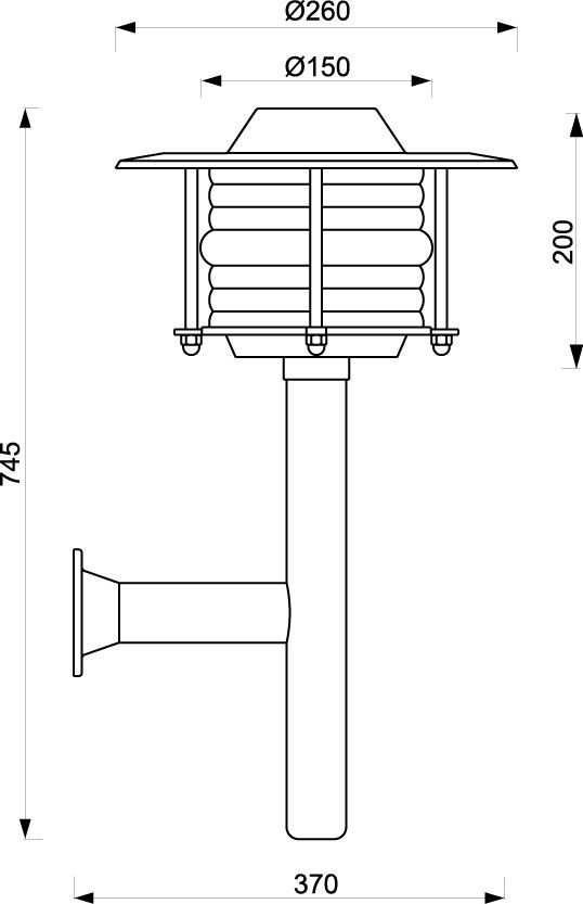 Maritime Außenwandleuchte Messing IP43 rostfrei