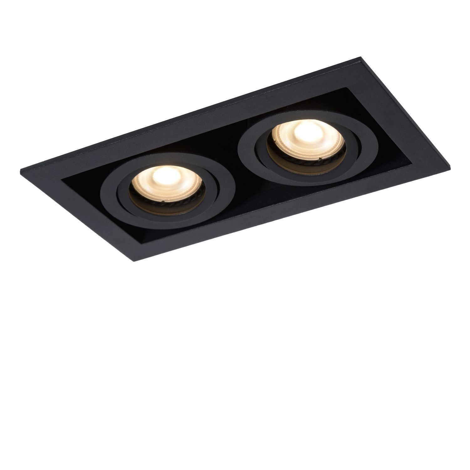 deckenleuchte, recessed, doppelspot, schwarz, spotlights