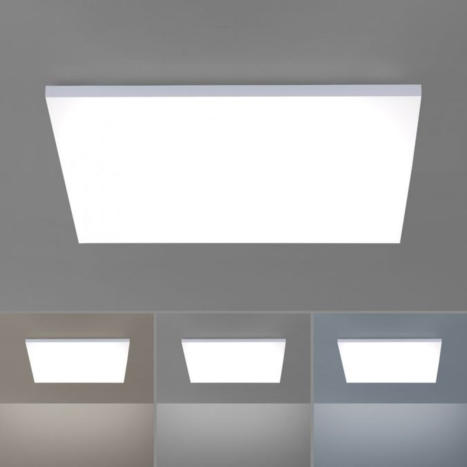 Dimmbare LED Deckenleuchte Fernbedienung B:62 cm Memory Deckenleuchte