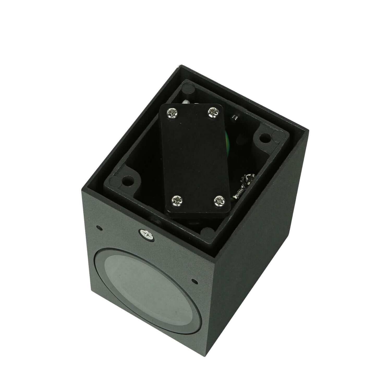 Kompakte Wandlampe für außen Anthrazit GU10 AALBORG