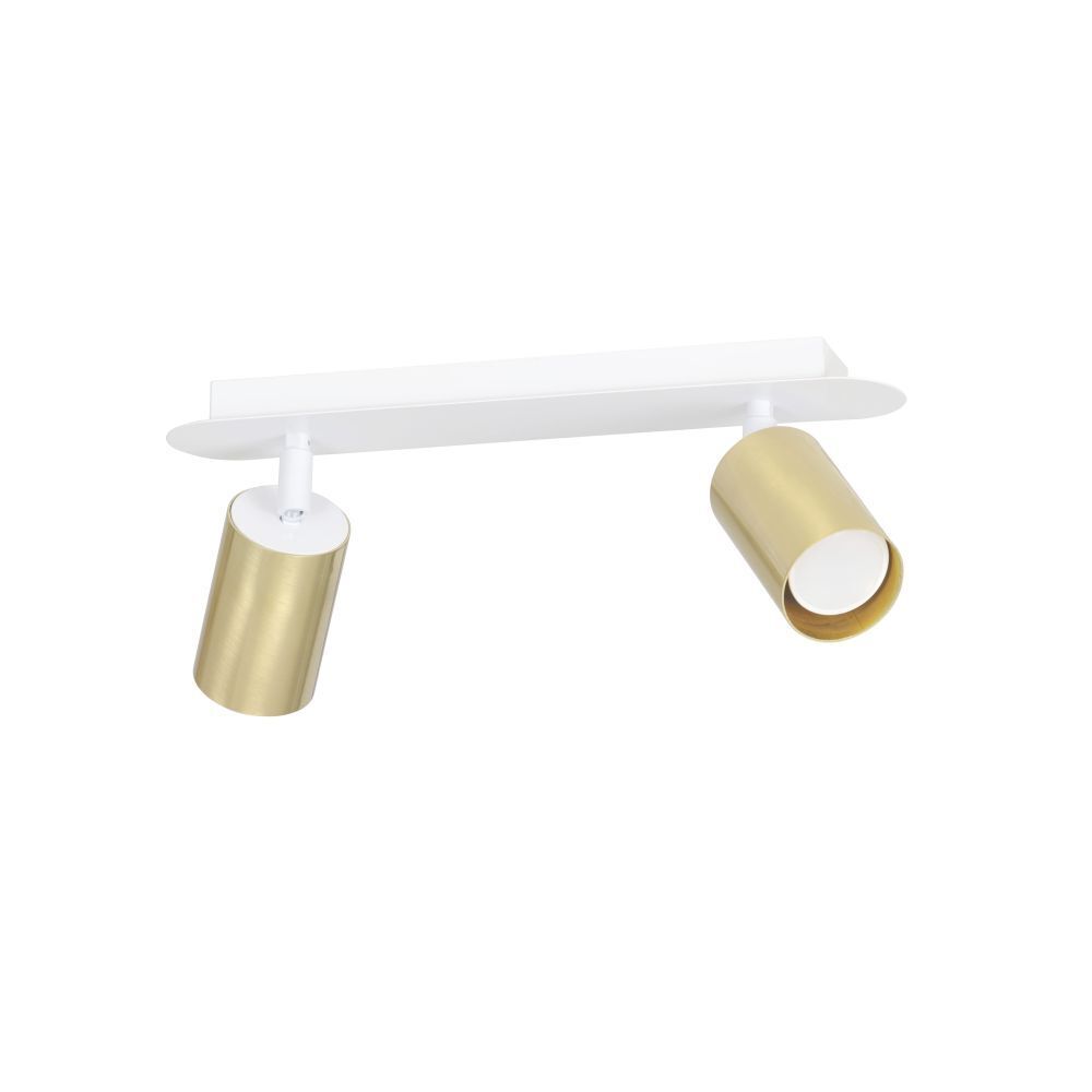 Deckenstrahler Weiß Gold 2x GU10 Modern ELLIOT Spot