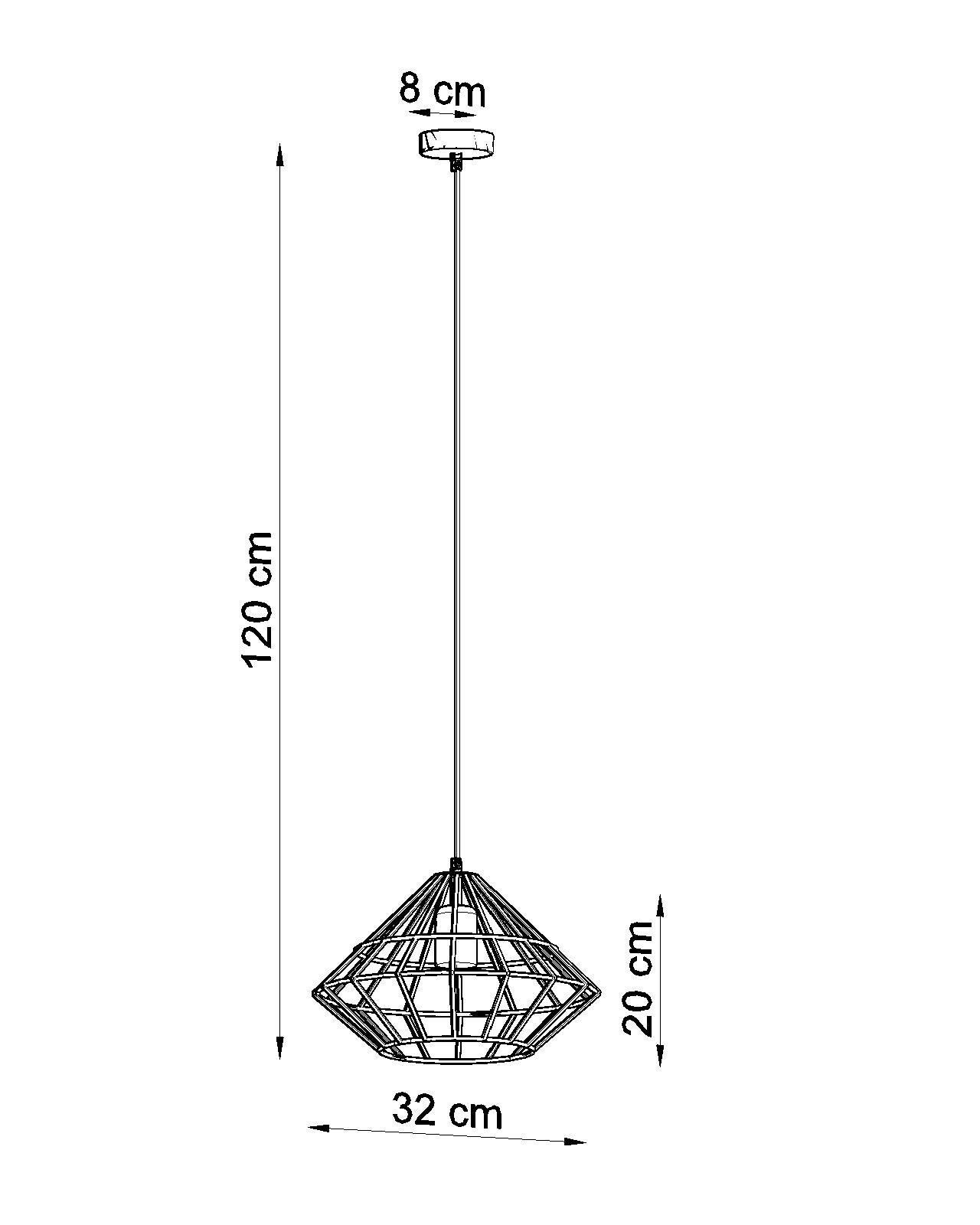 Pendelleuchte Draht geometrisch Käfigschirm E27