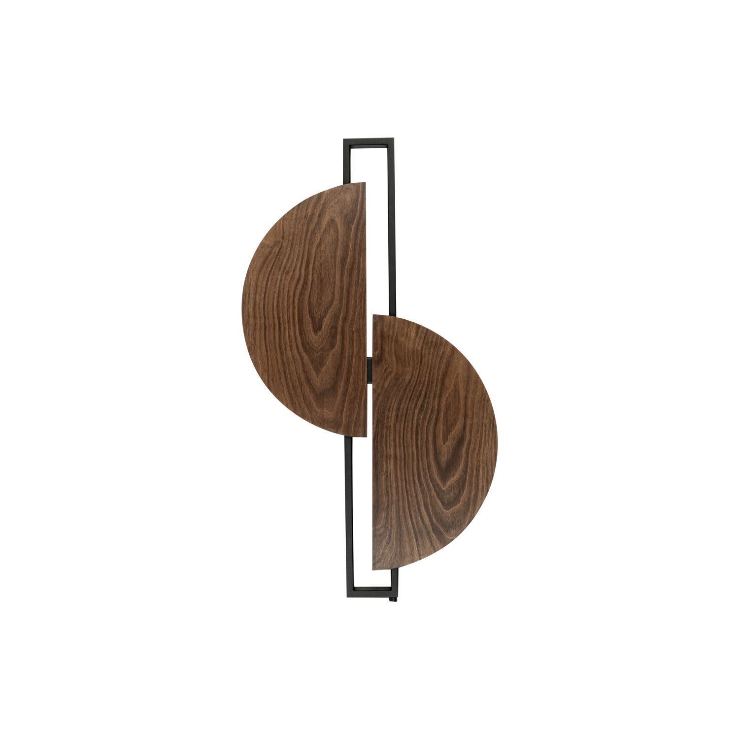 LED Wandleuchte 3000 K 340 lm Schwarz Holz indirekt dekorativ