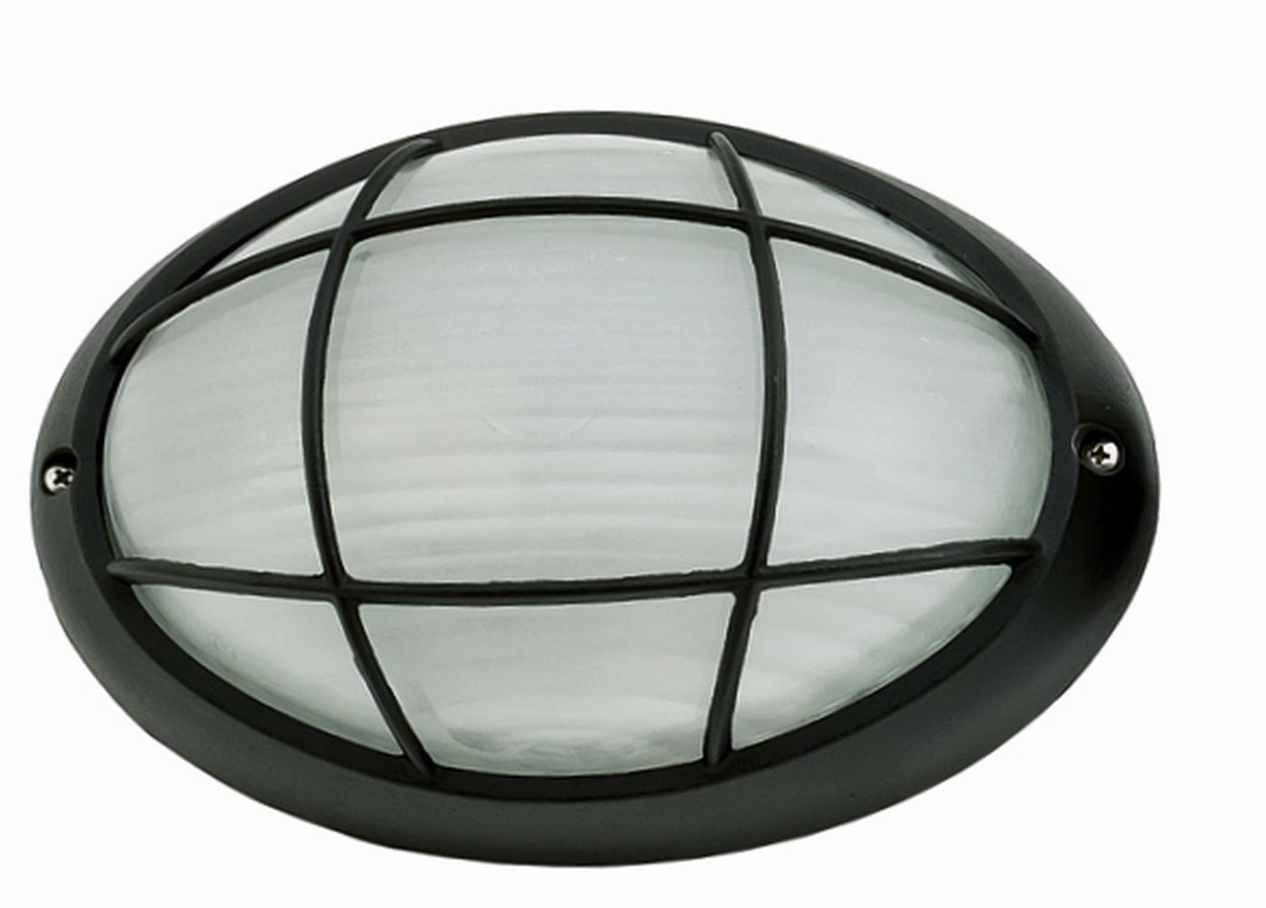 Außenwandlampe Maritim oval B:22cm IP44 E27 Schwarz